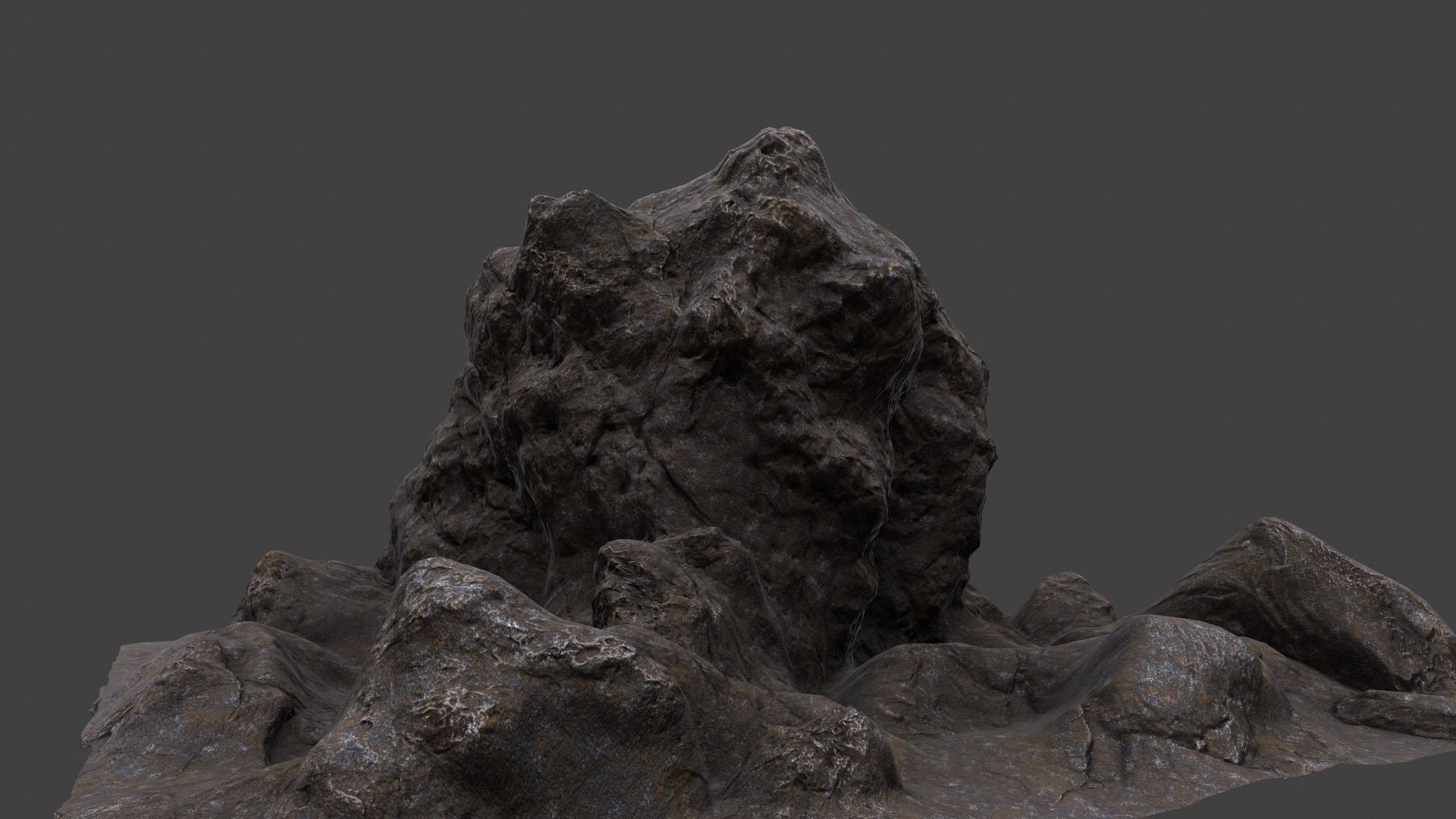 mountain rock 3D model_11