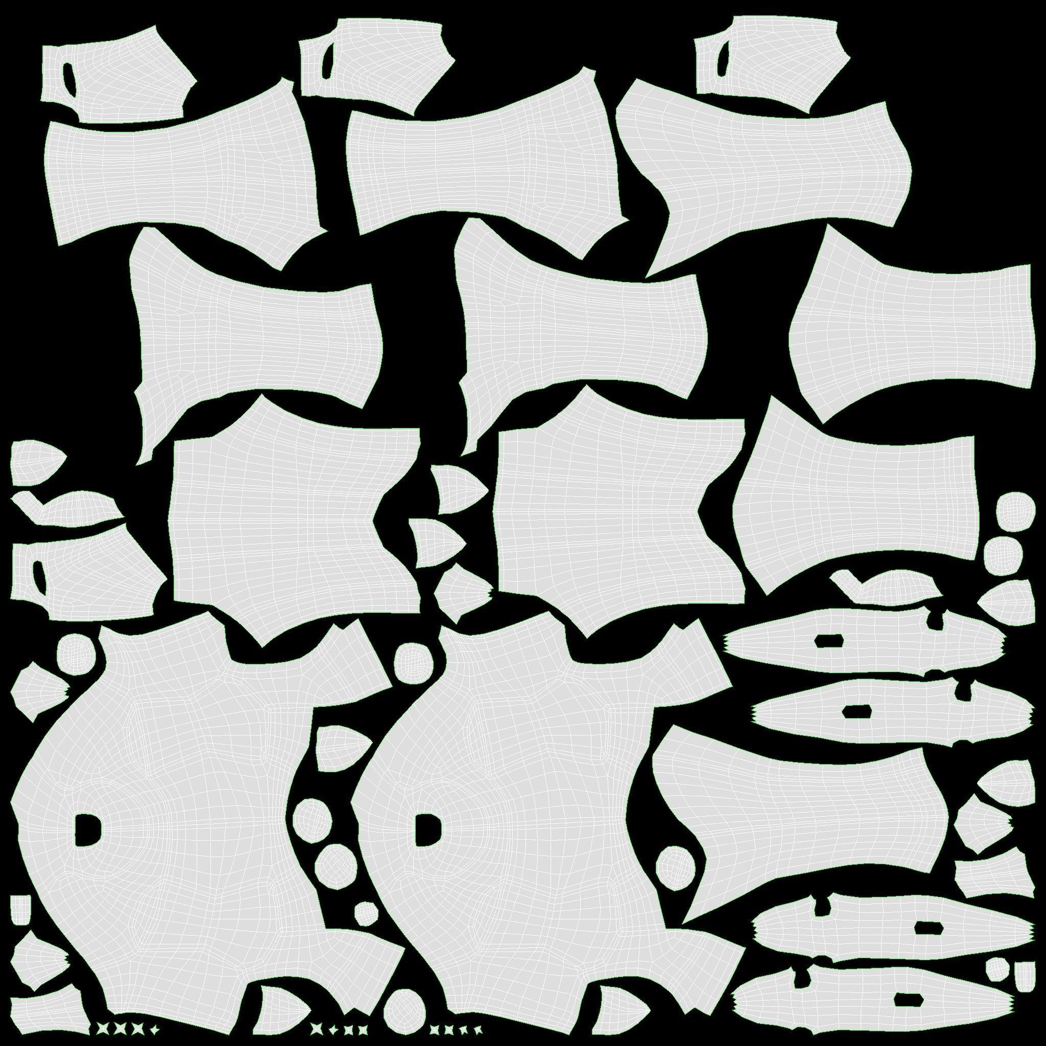 Black decorative reindeer 3D model_14