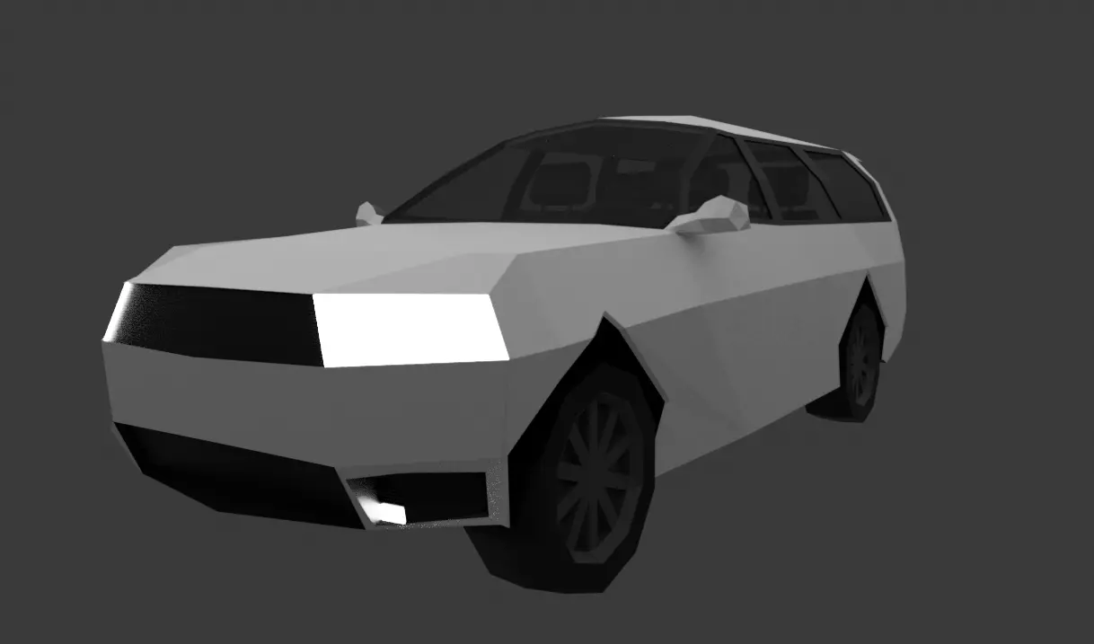 Dodge Durango 2020  Low-poly 3D model_0