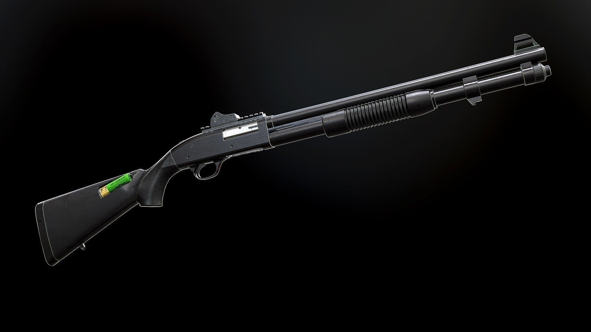 Mossberg 590A1 - Model and Textures Low-poly 3D model_6