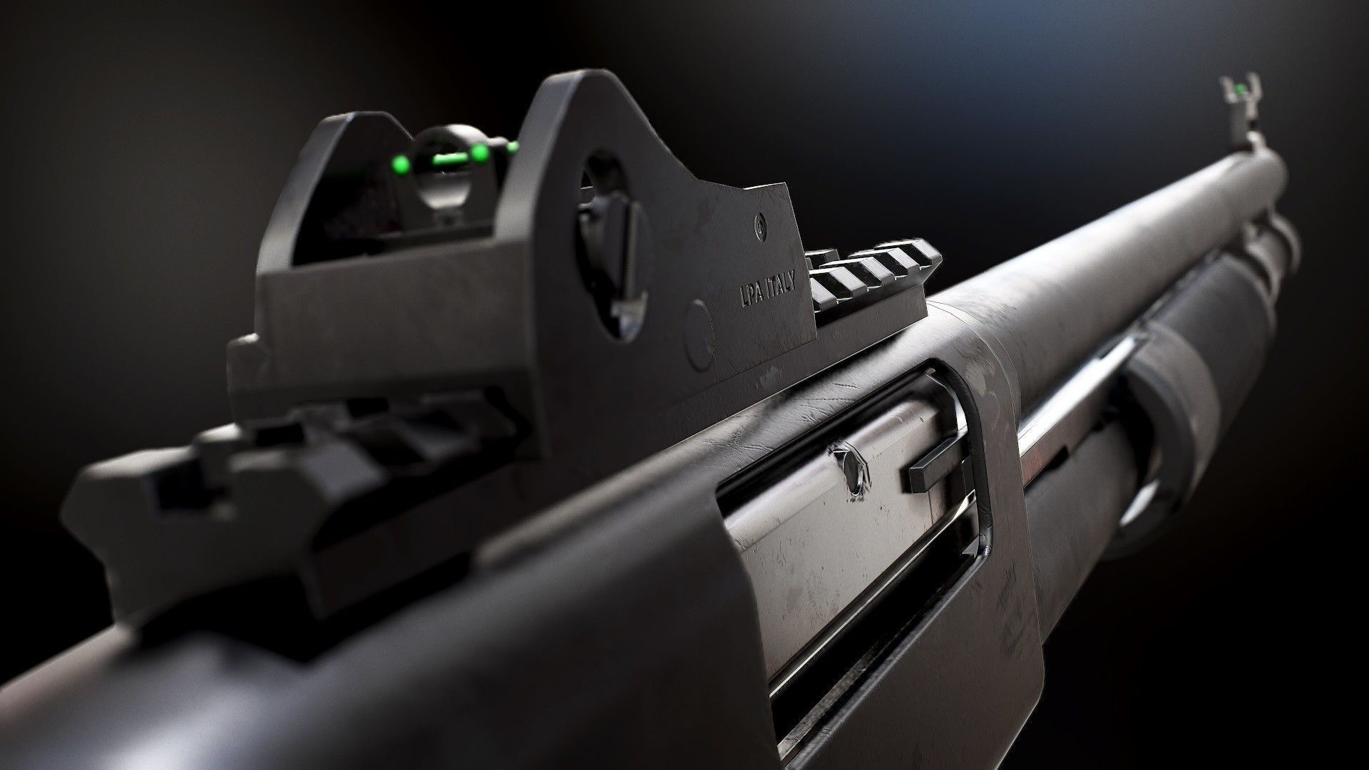 Mossberg 590A1 - Model and Textures Low-poly 3D model_2