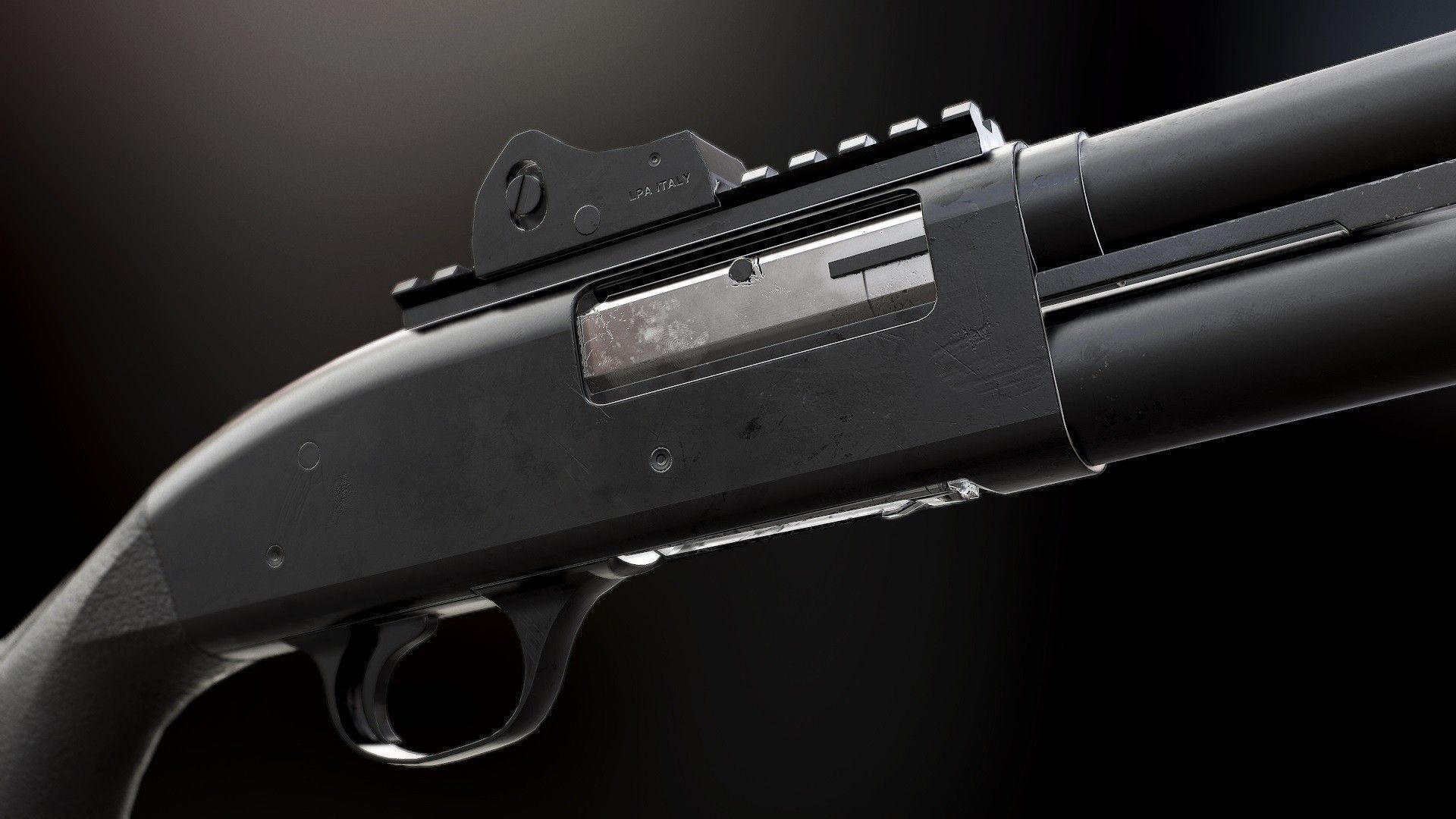 Mossberg 590A1 - Model and Textures Low-poly 3D model_5