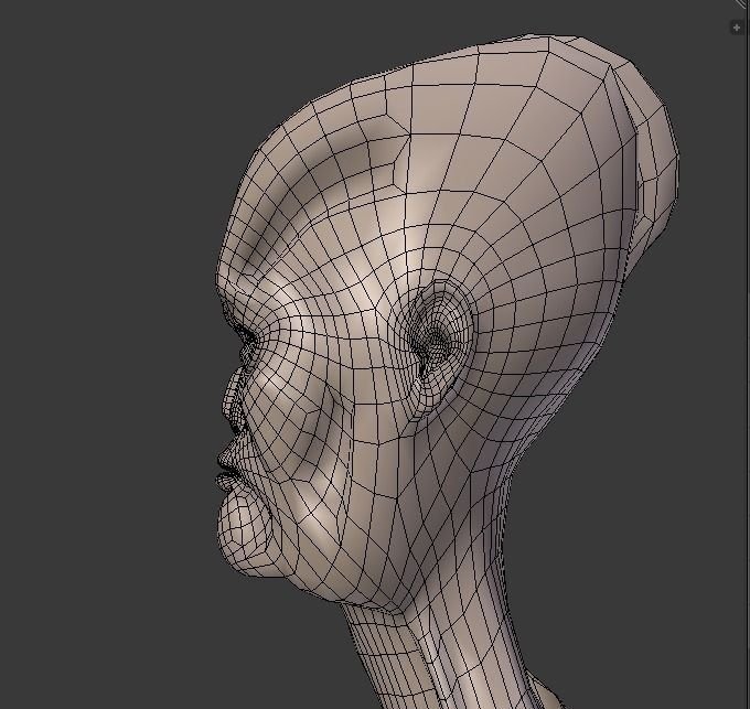 Bipedal Humanoid Character BASE MESH Free 3D model_7