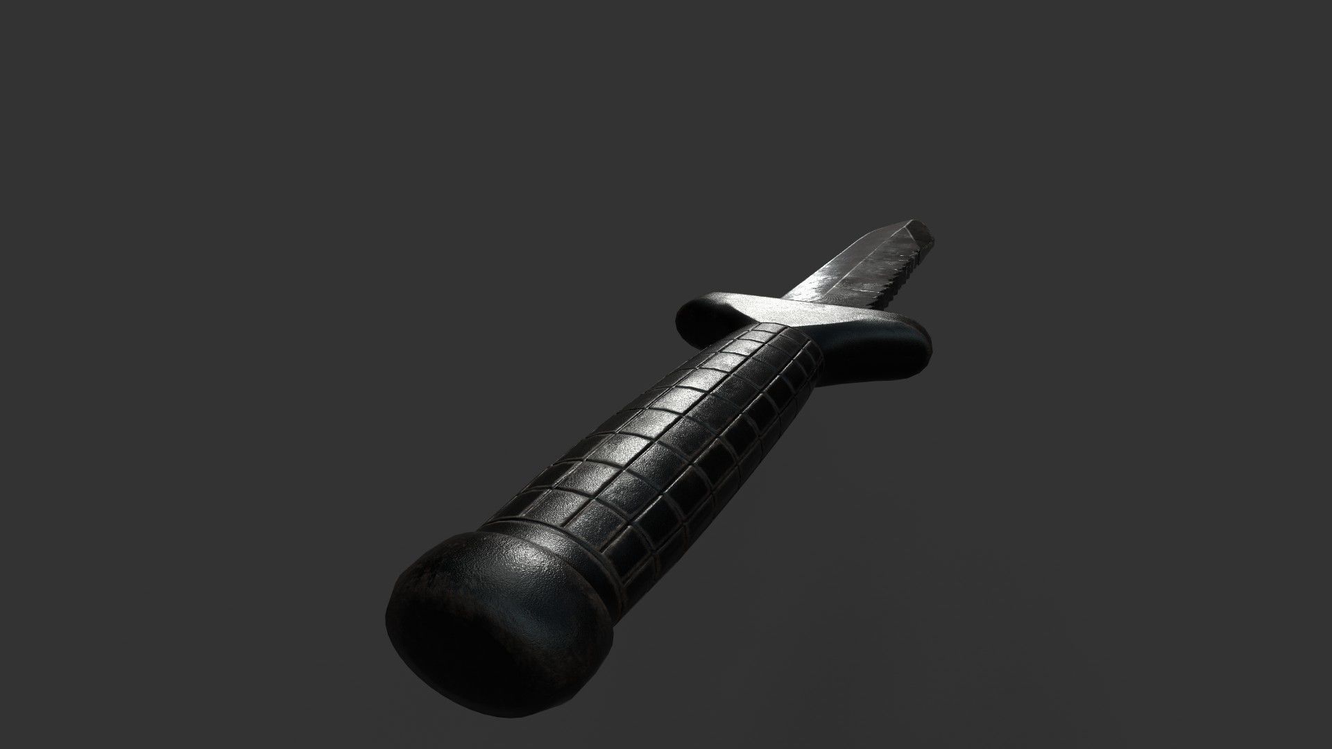 Low Poly Combat USSR knife OTs-04 Low-poly 3D model_3