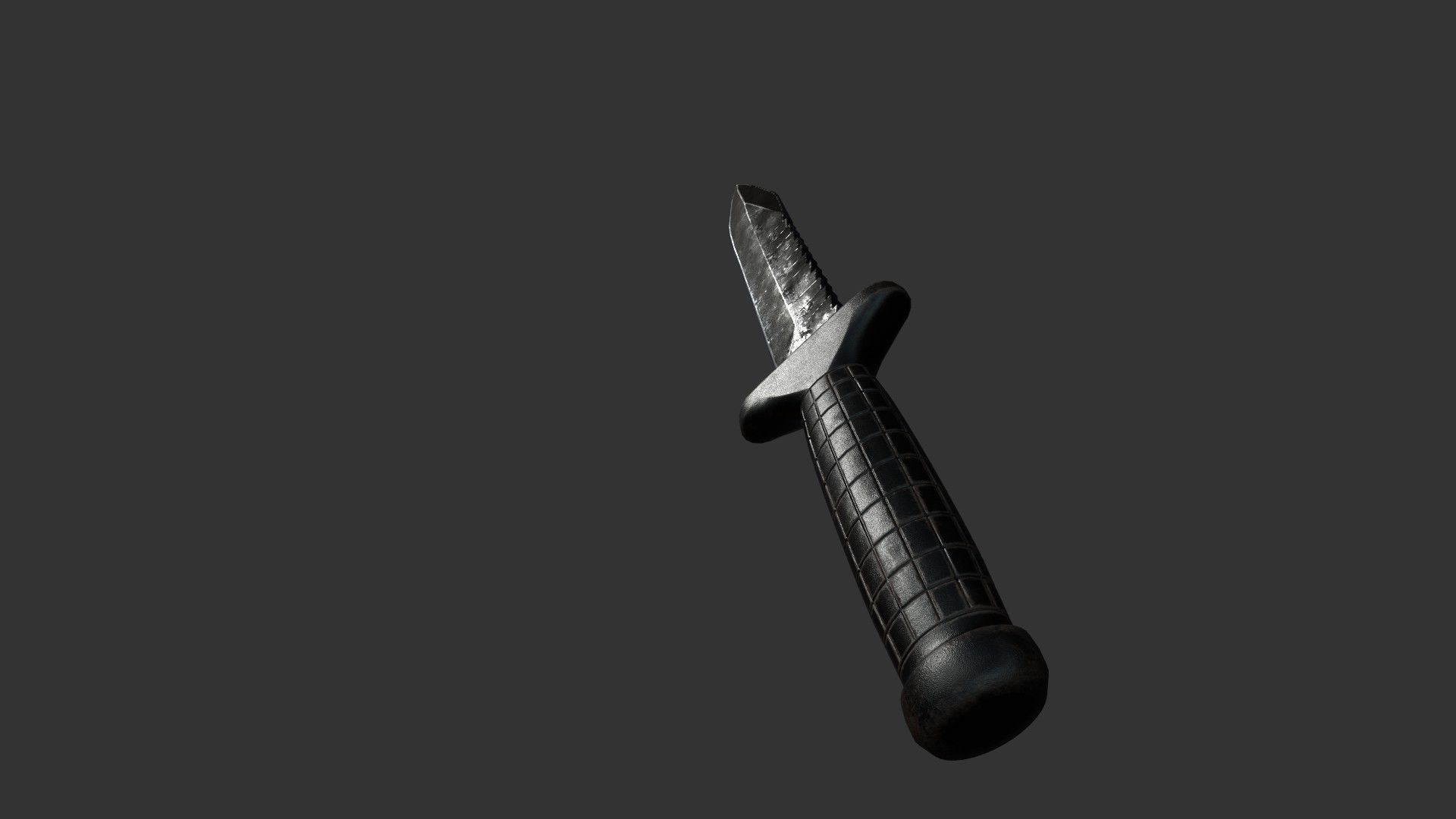 Low Poly Combat USSR knife OTs-04 Low-poly 3D model_6