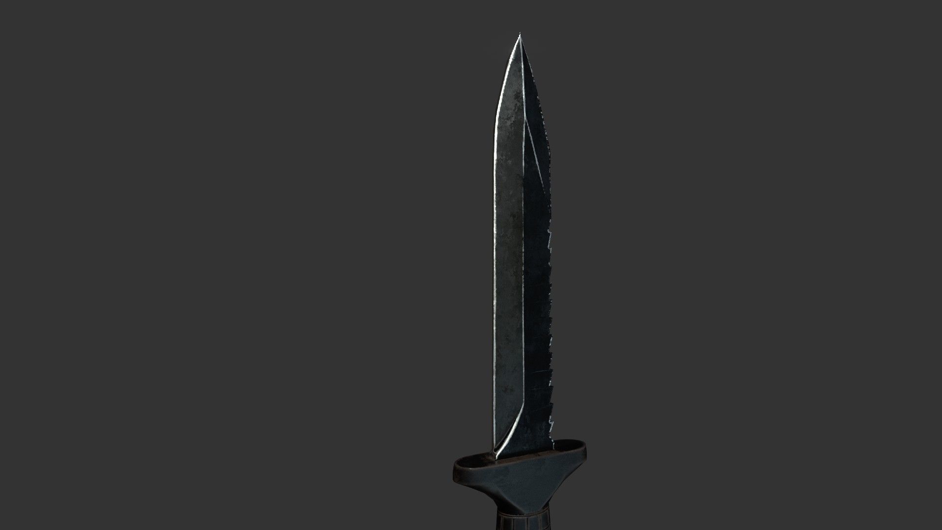 Low Poly Combat USSR knife OTs-04 Low-poly 3D model_4