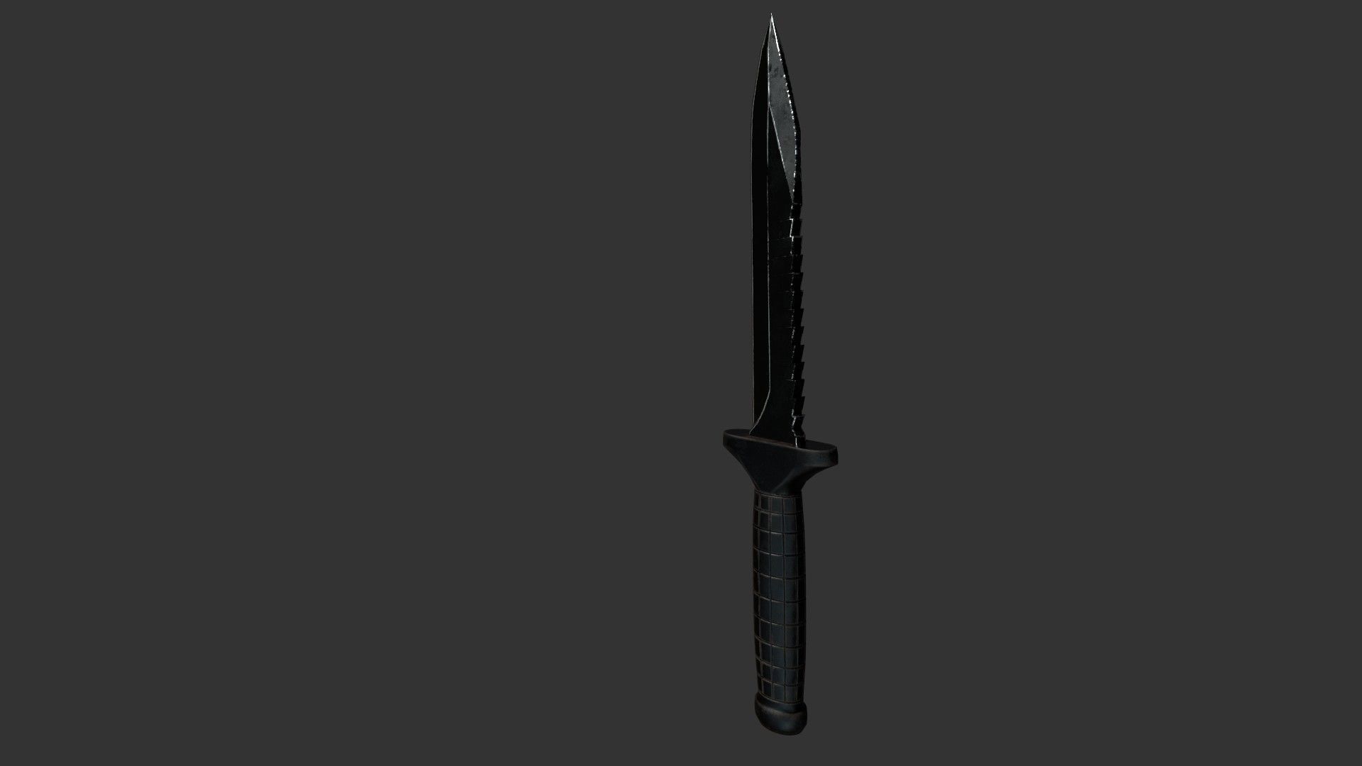 Low Poly Combat USSR knife OTs-04 Low-poly 3D model_5