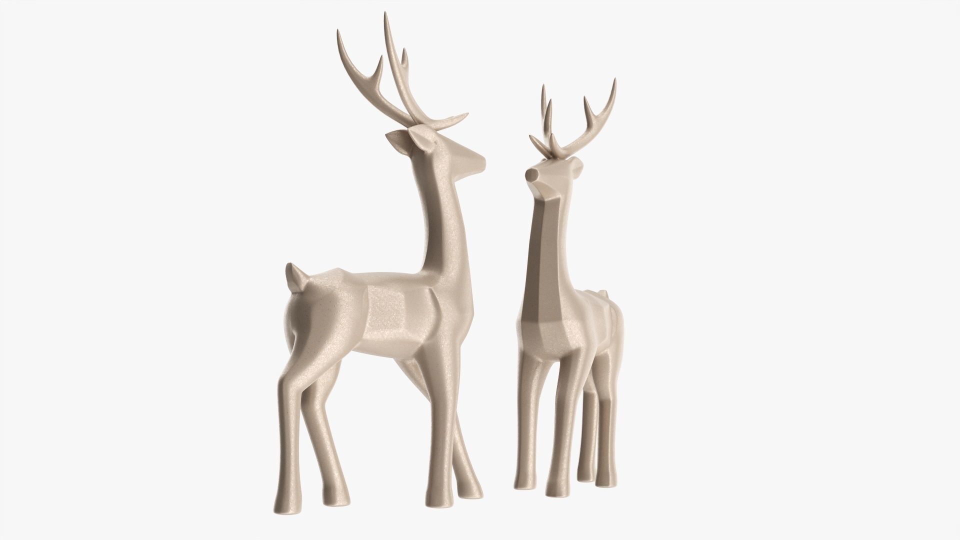 Christmas decorative reindeer 3D model_1
