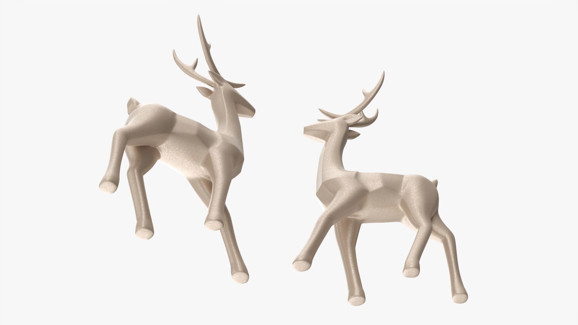 Christmas decorative reindeer 3D model_3