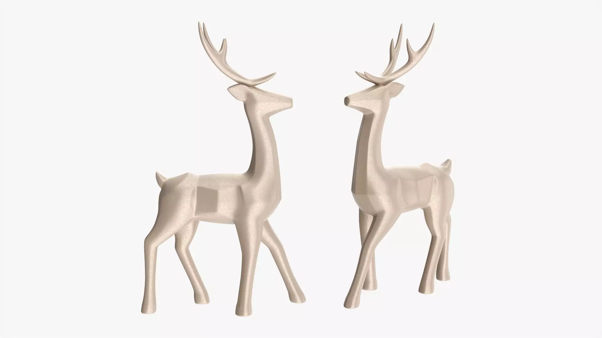 Christmas decorative reindeer 3D model_0