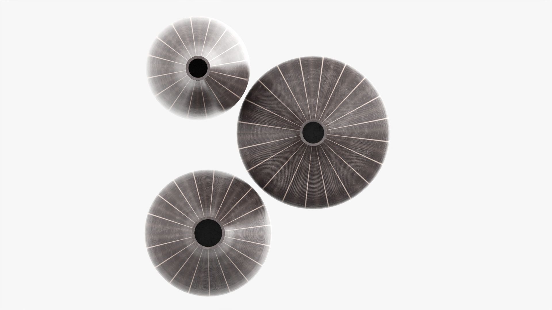 Three decorative vases 3D model_5