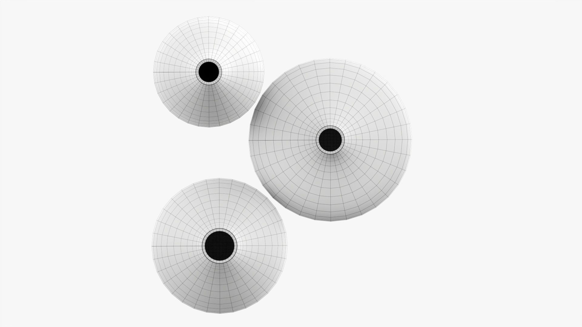 Three decorative vases 3D model_11