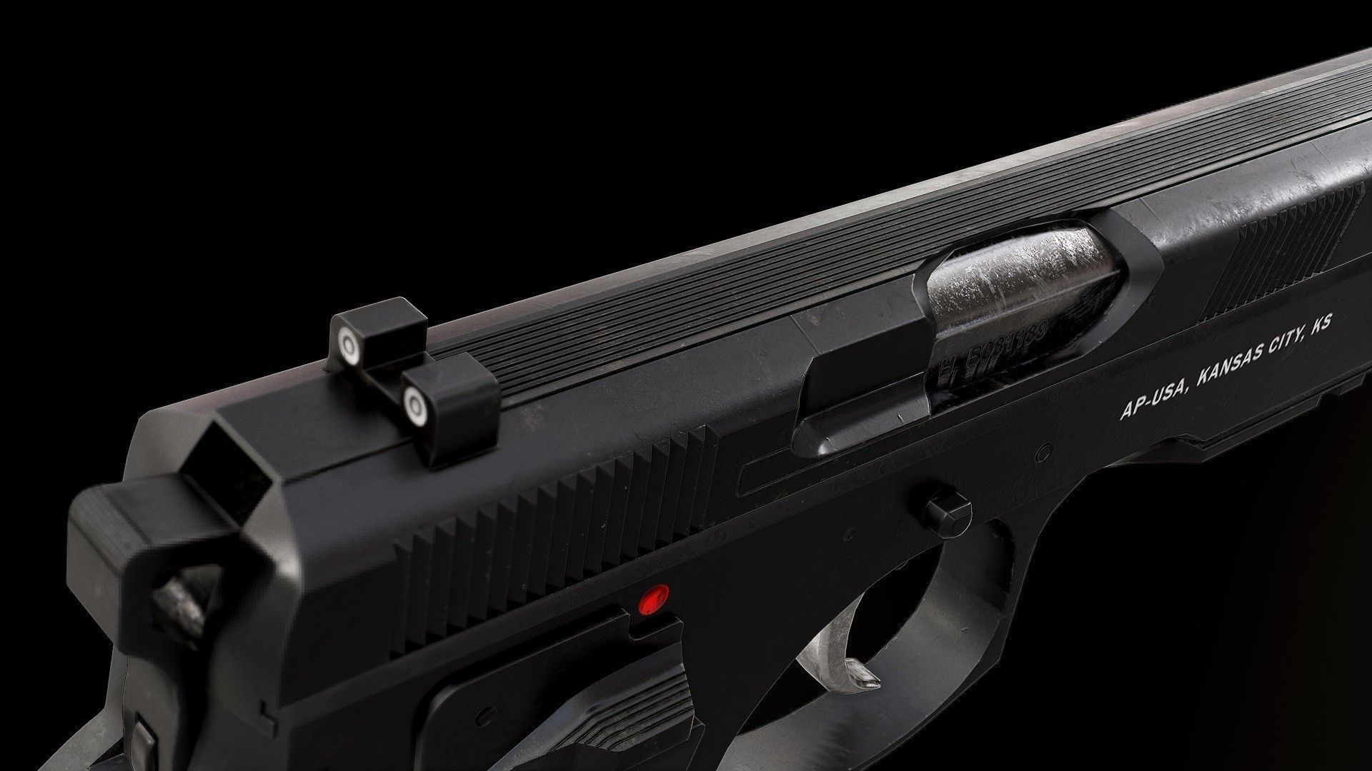 CZ85 - Model and Textures Low-poly 3D model_5