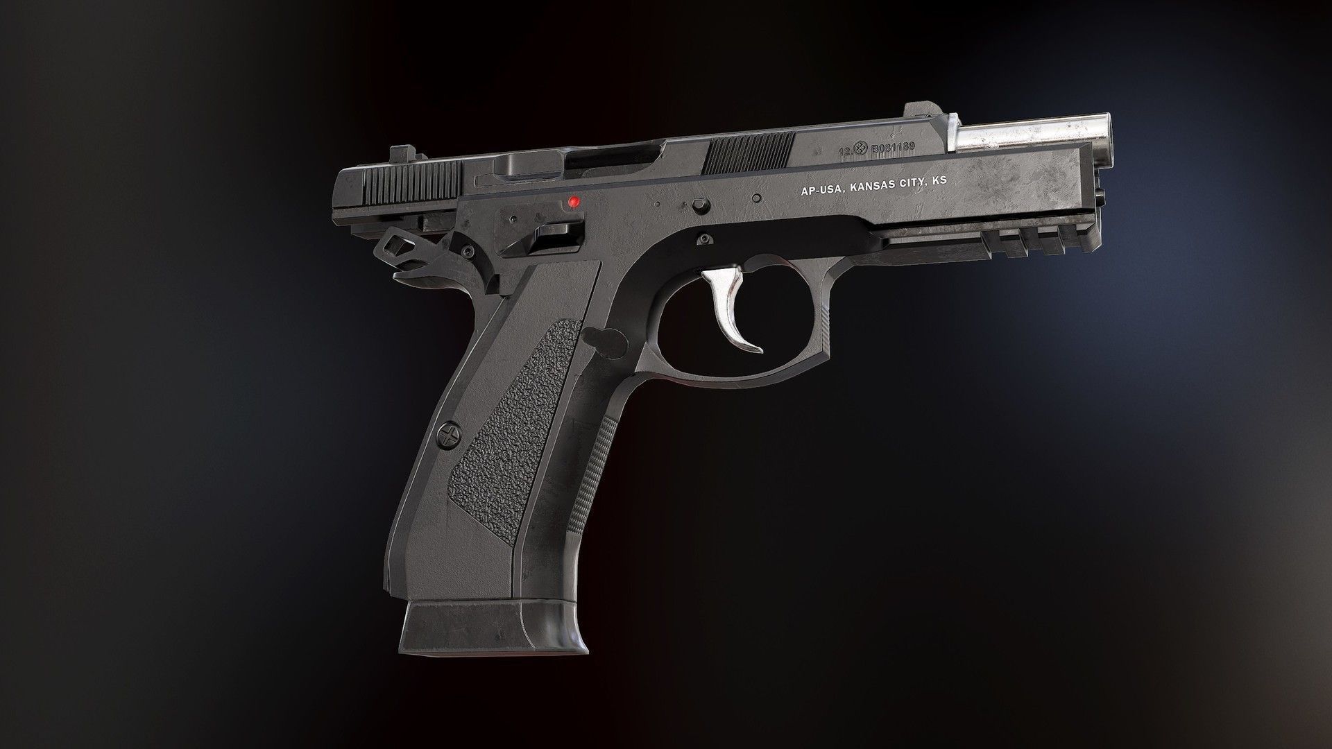 CZ85 - Model and Textures Low-poly 3D model_1