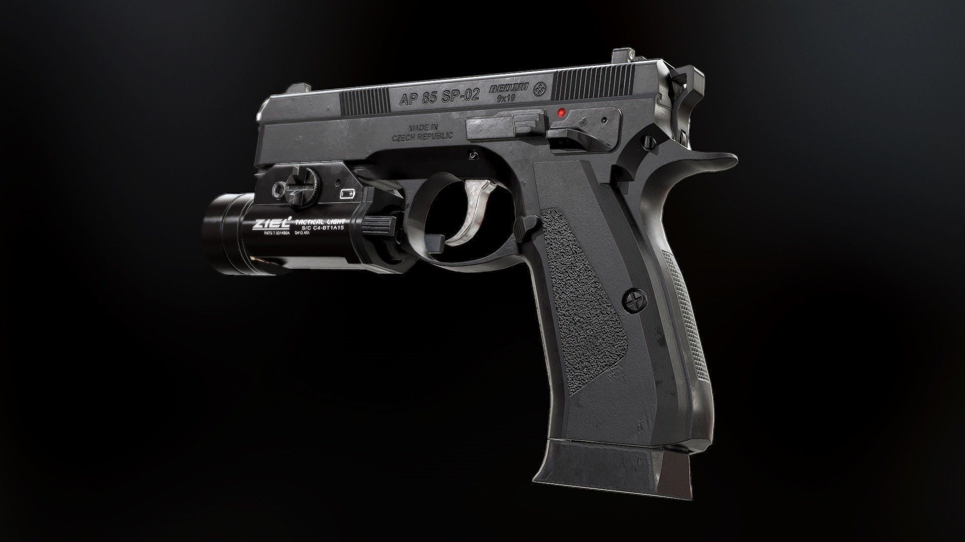 CZ85 - Model and Textures Low-poly 3D model_2