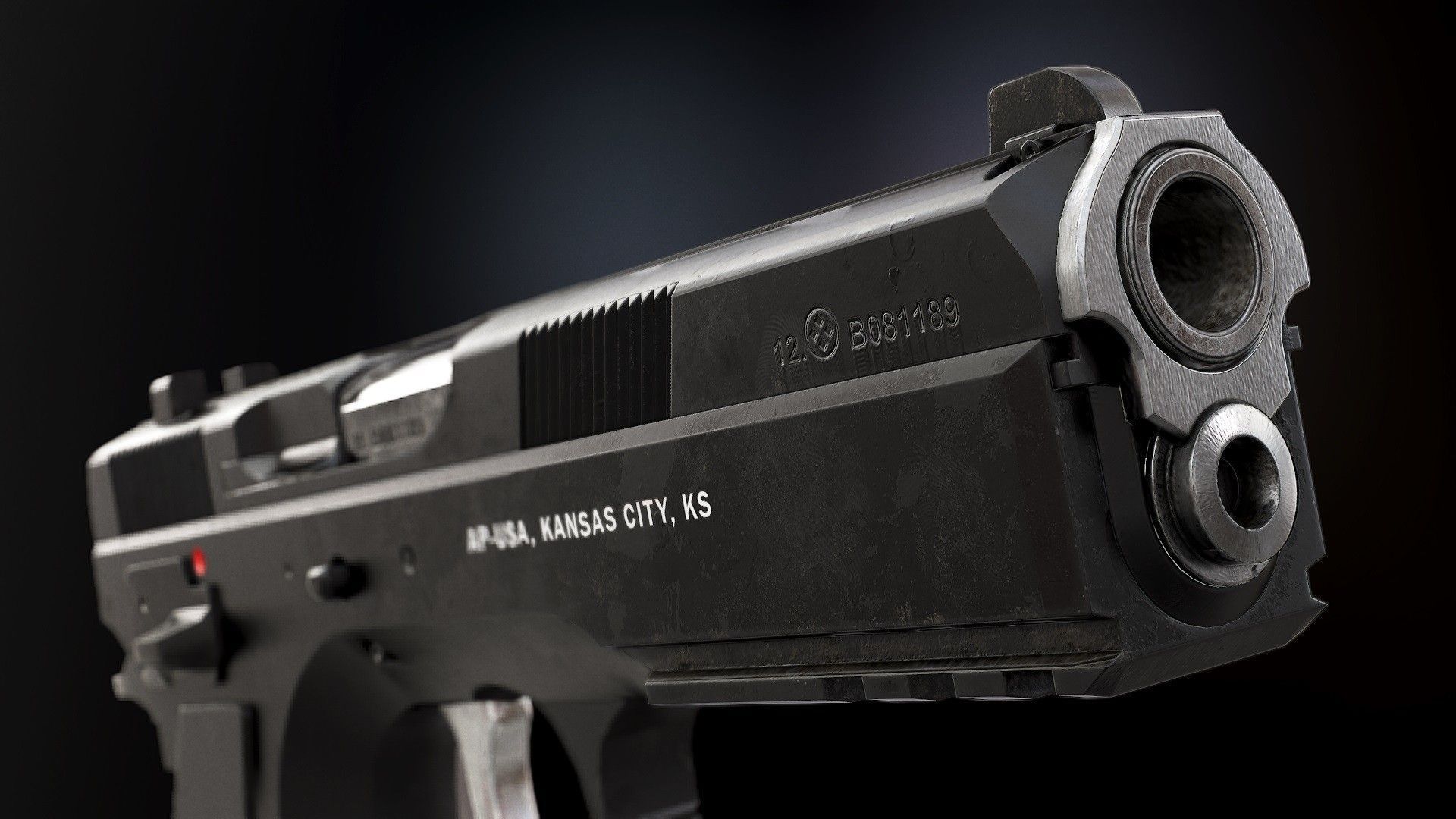 CZ85 - Model and Textures Low-poly 3D model_4