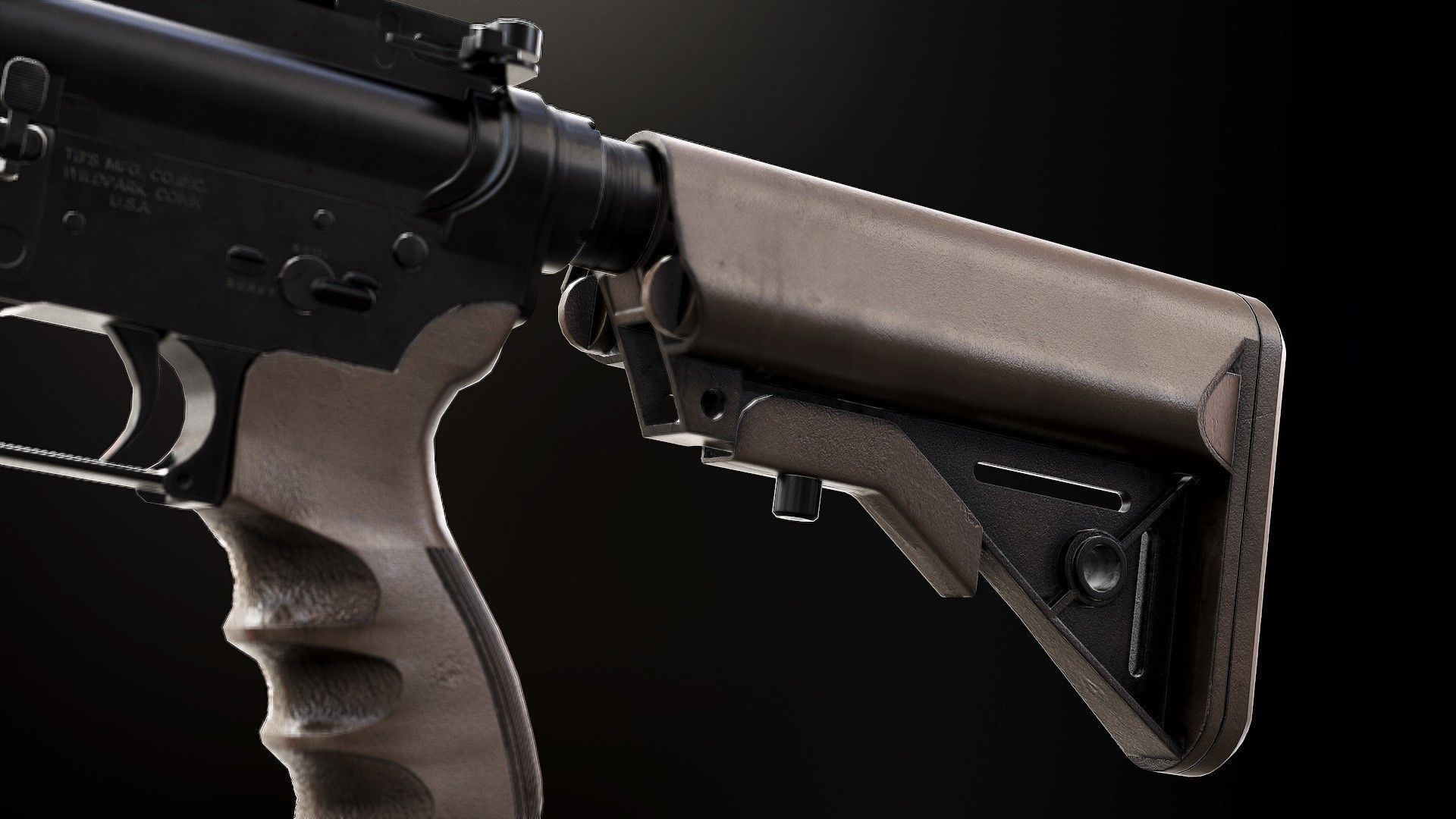 MK18 - Model and Textures Low-poly 3D model_2