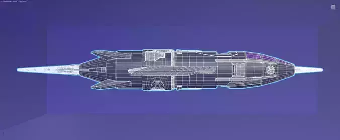 Inverted Electric Jet Sub - Vortex class explorer - Concept 3D model