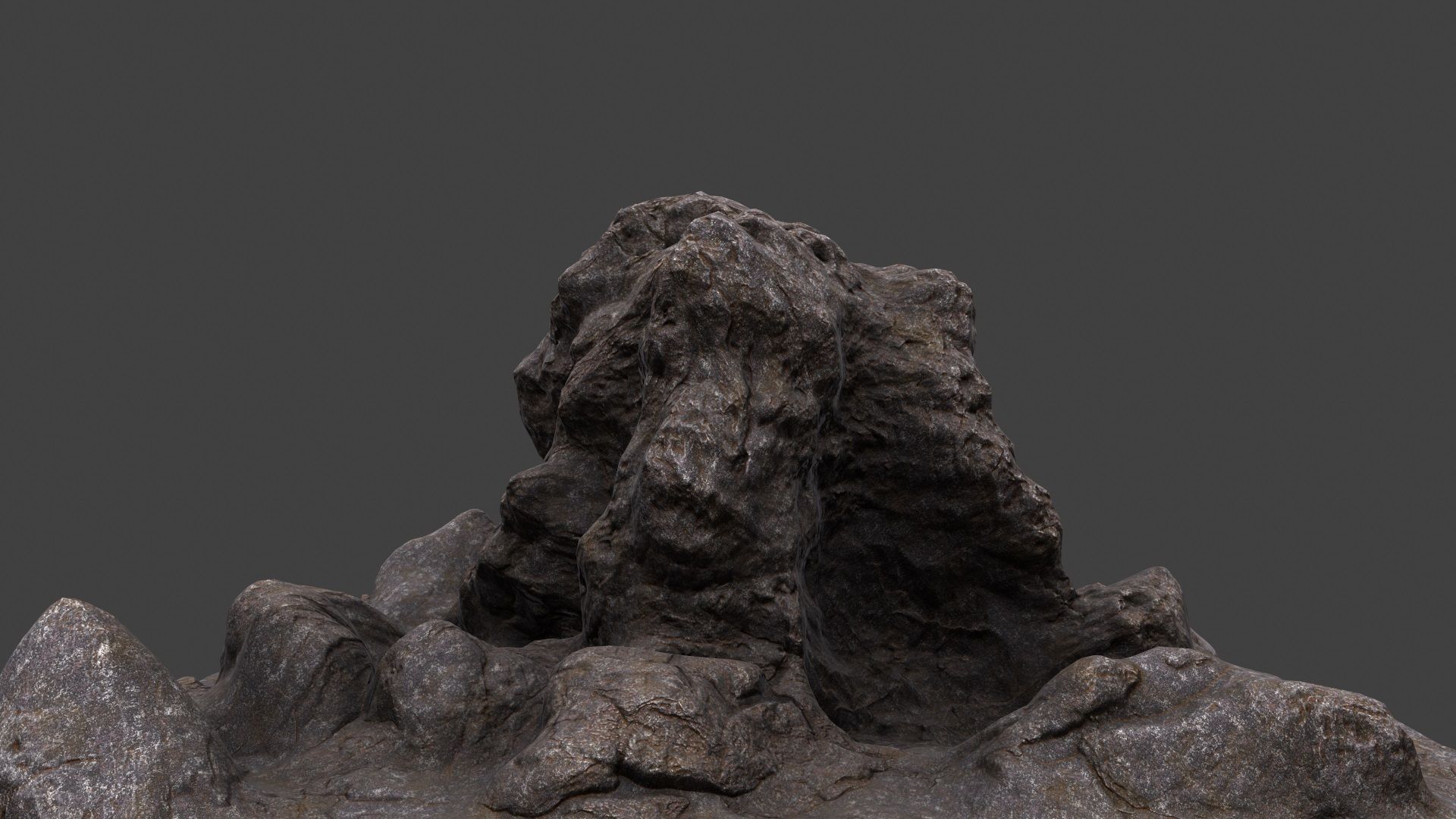 mount rock 3D model_6