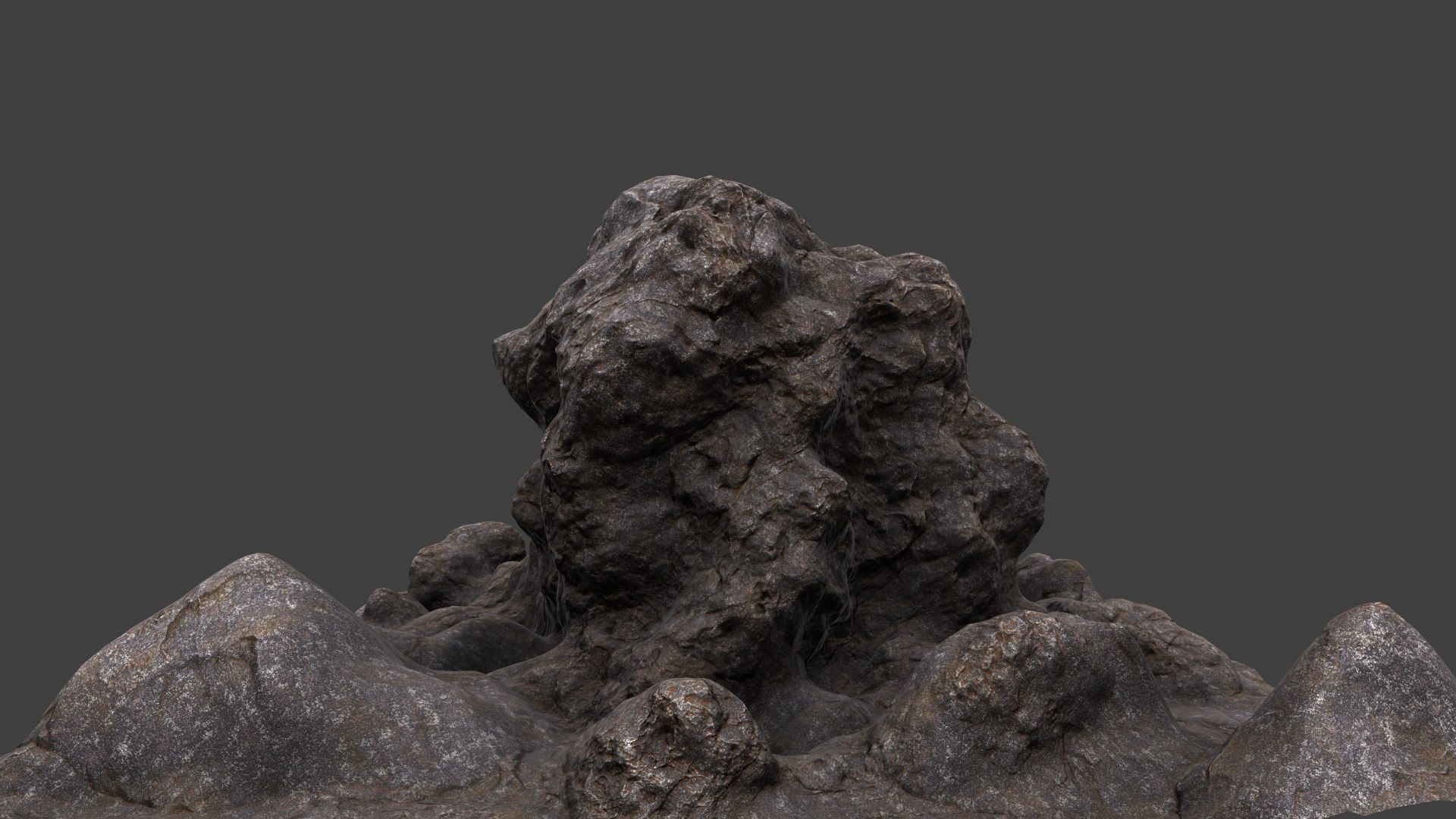 mount rock 3D model_9
