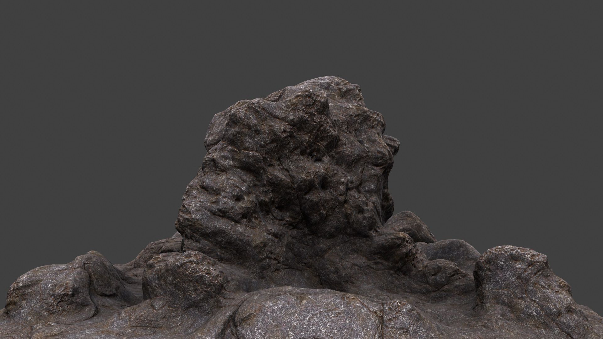 mount rock 3D model_3