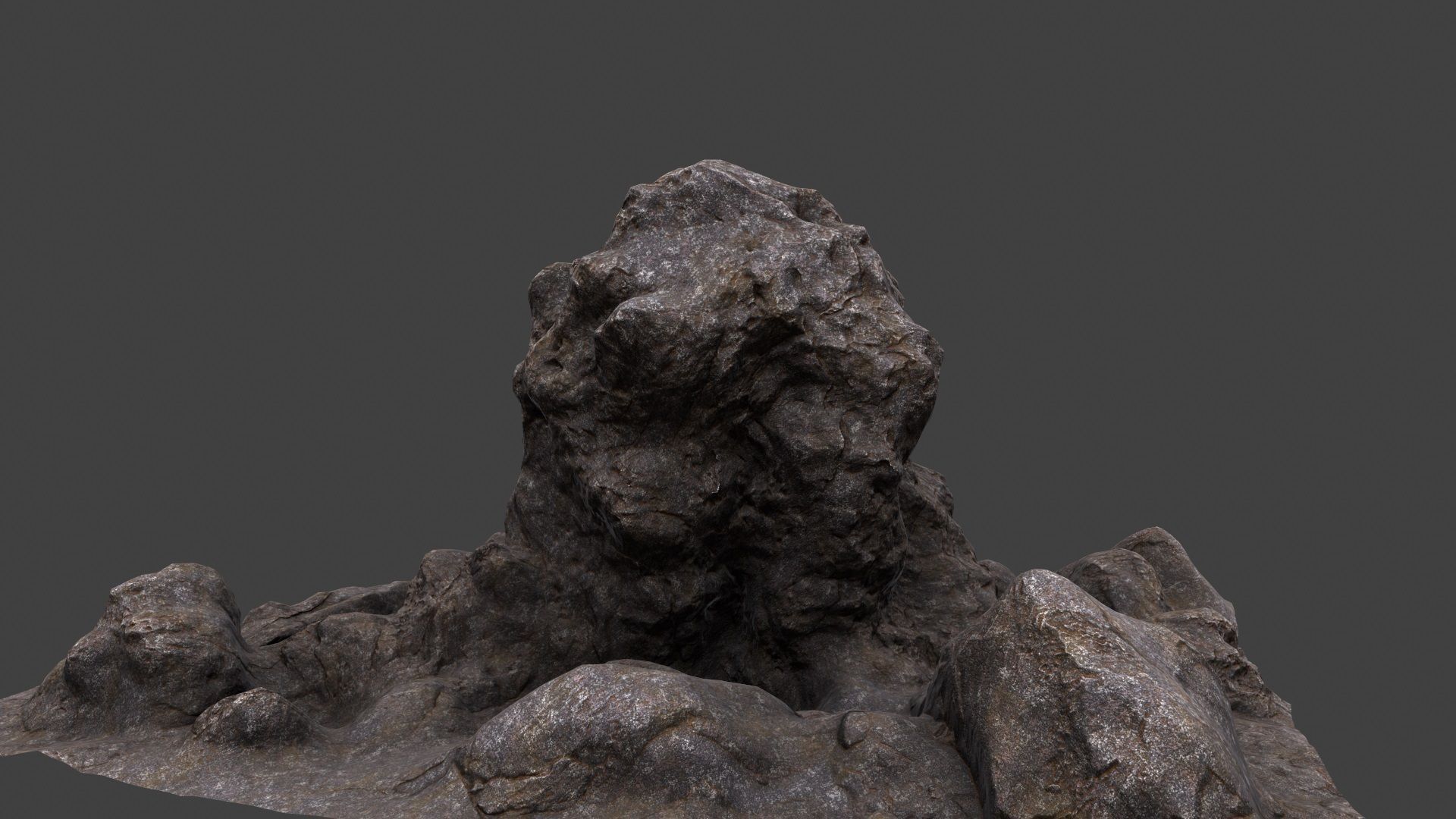 mount rock 3D model_10