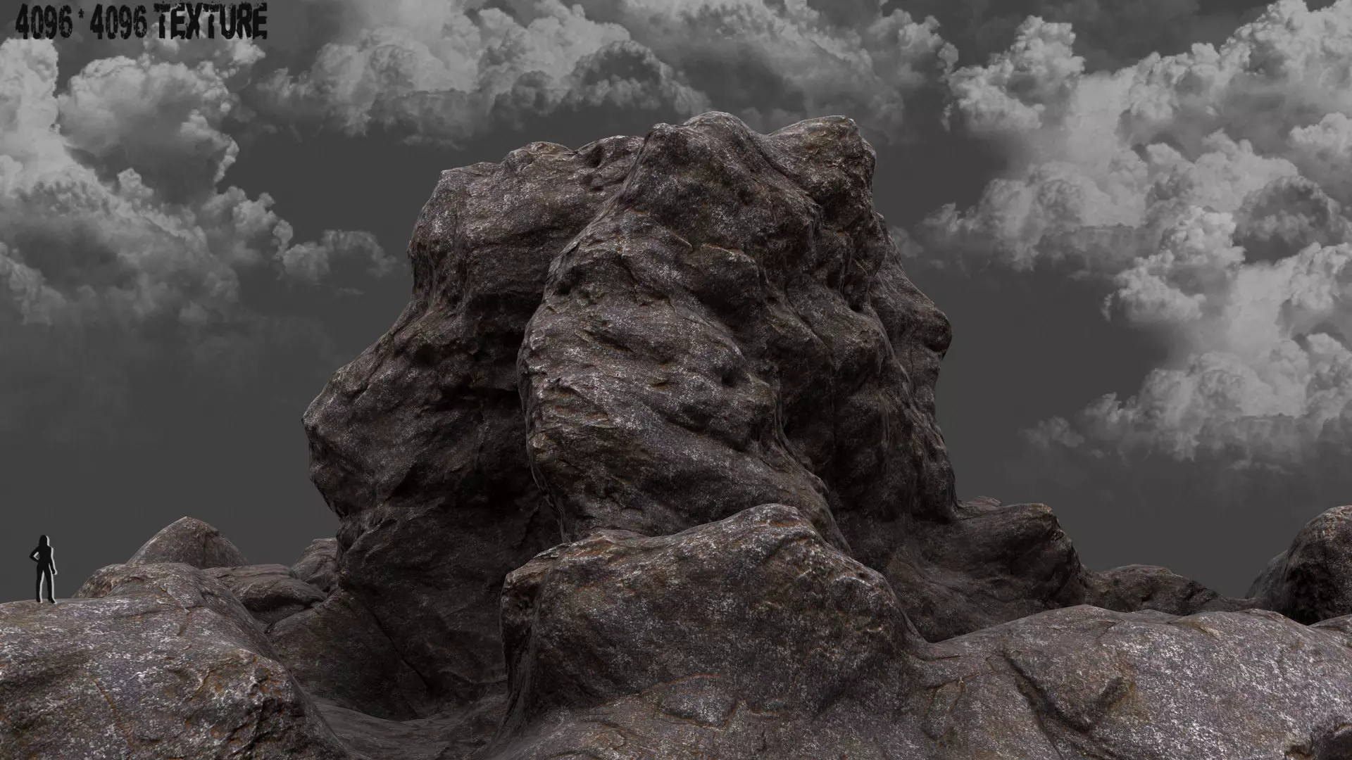 mount rock 3D model_0