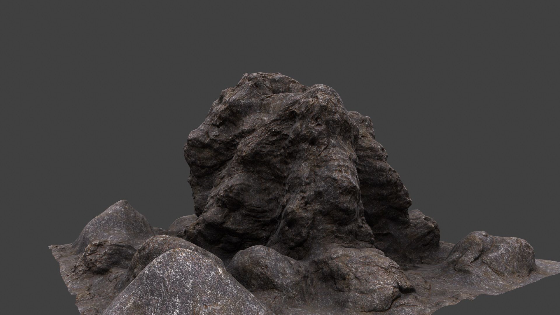 mount rock 3D model_7