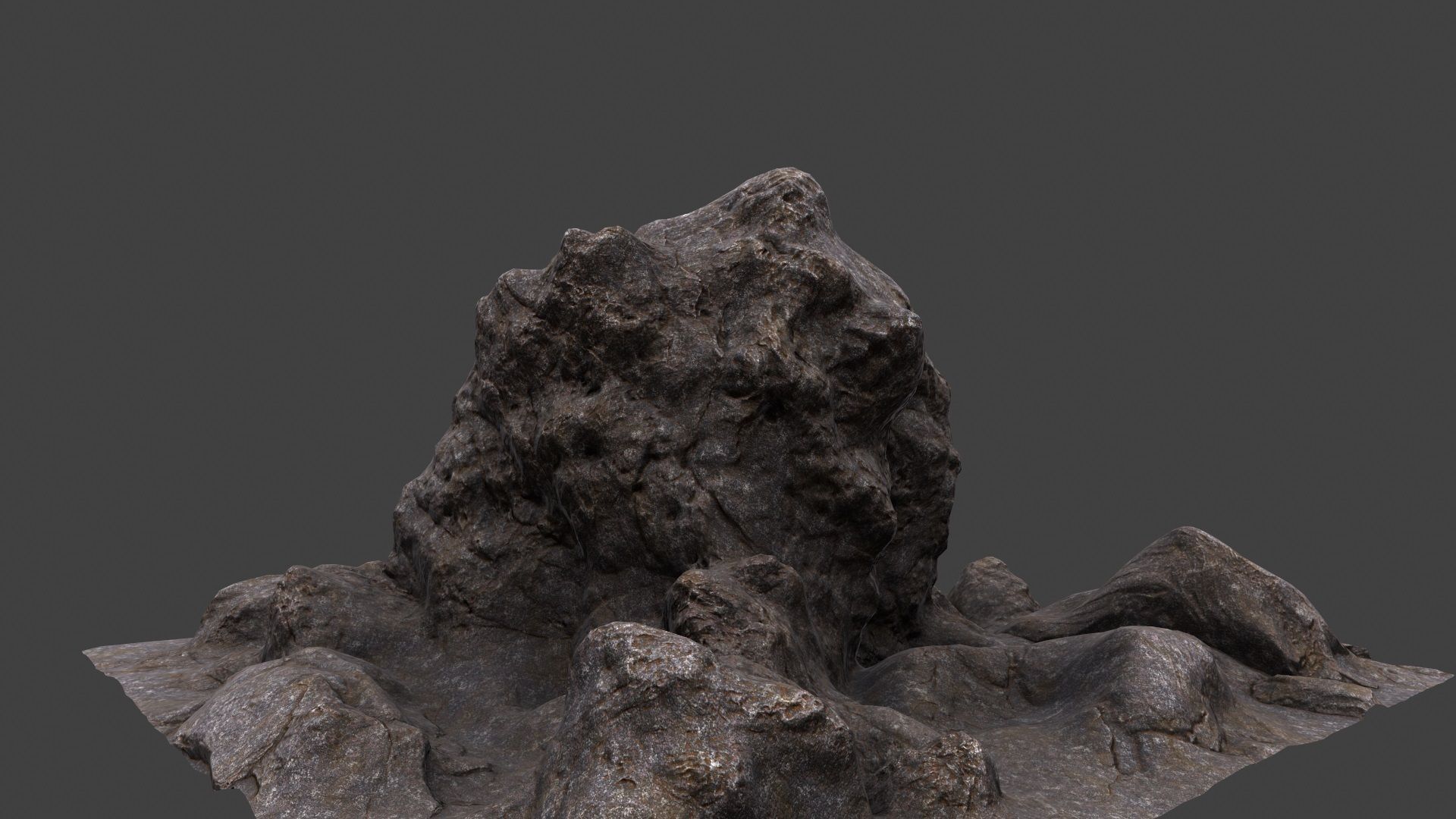 mount rock 3D model_5