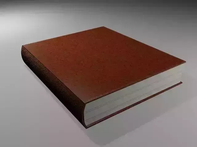 Book with cover and leather