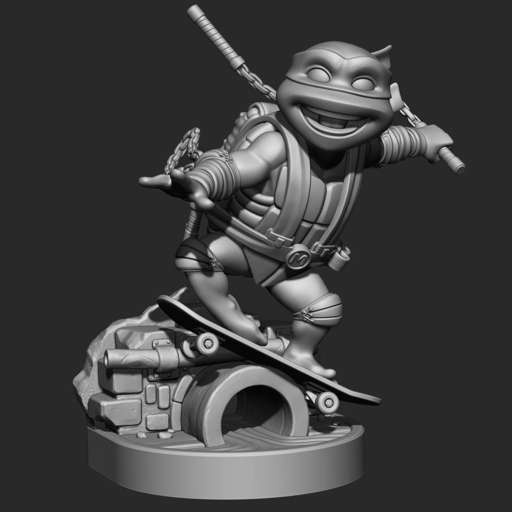 tortue ninja 3D print model_3
