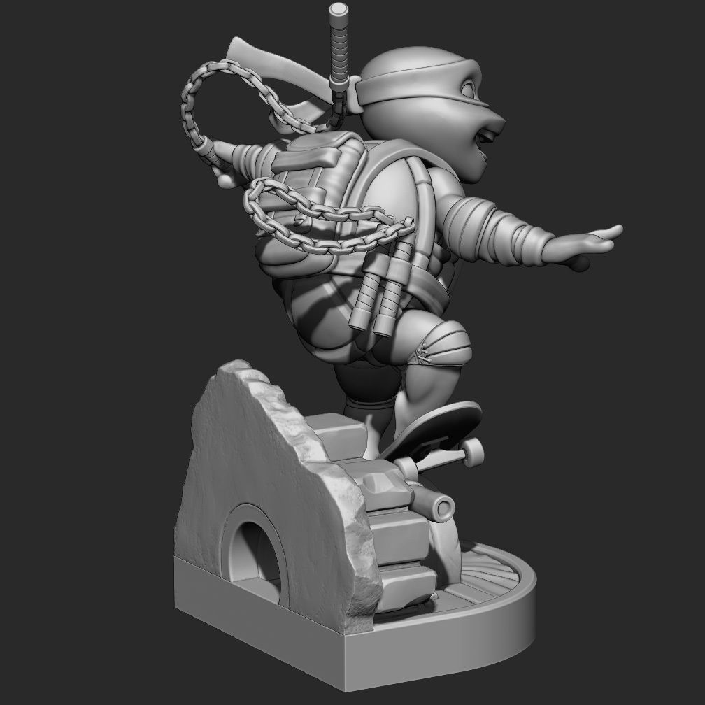 tortue ninja 3D print model_4
