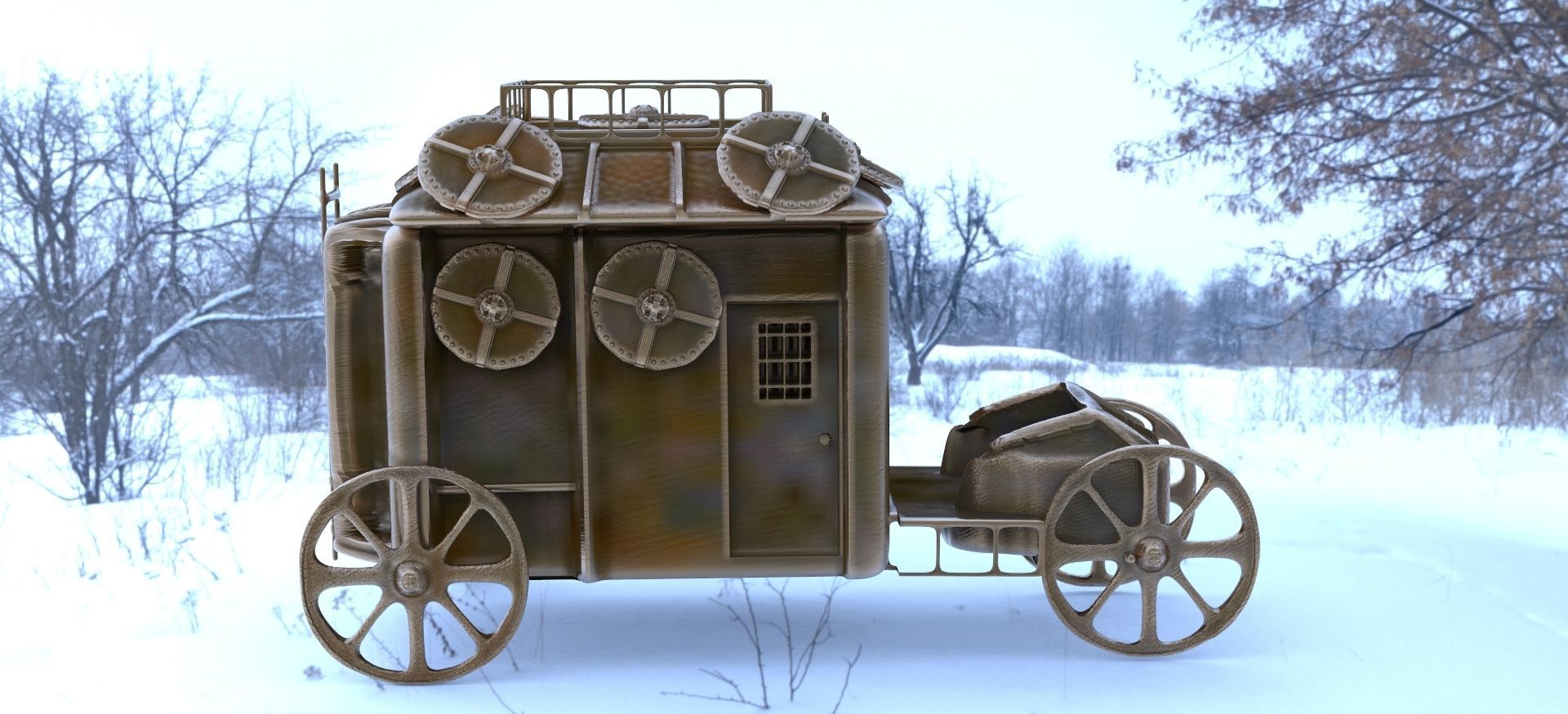 Stage Coach Armored 3D model_1