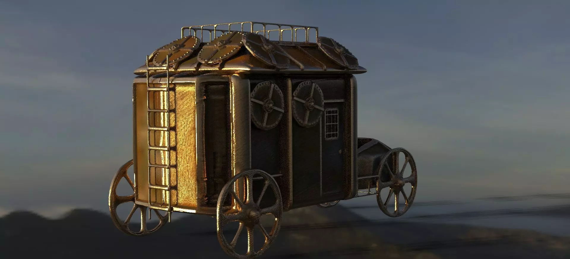Stage Coach Armored 3D model_0