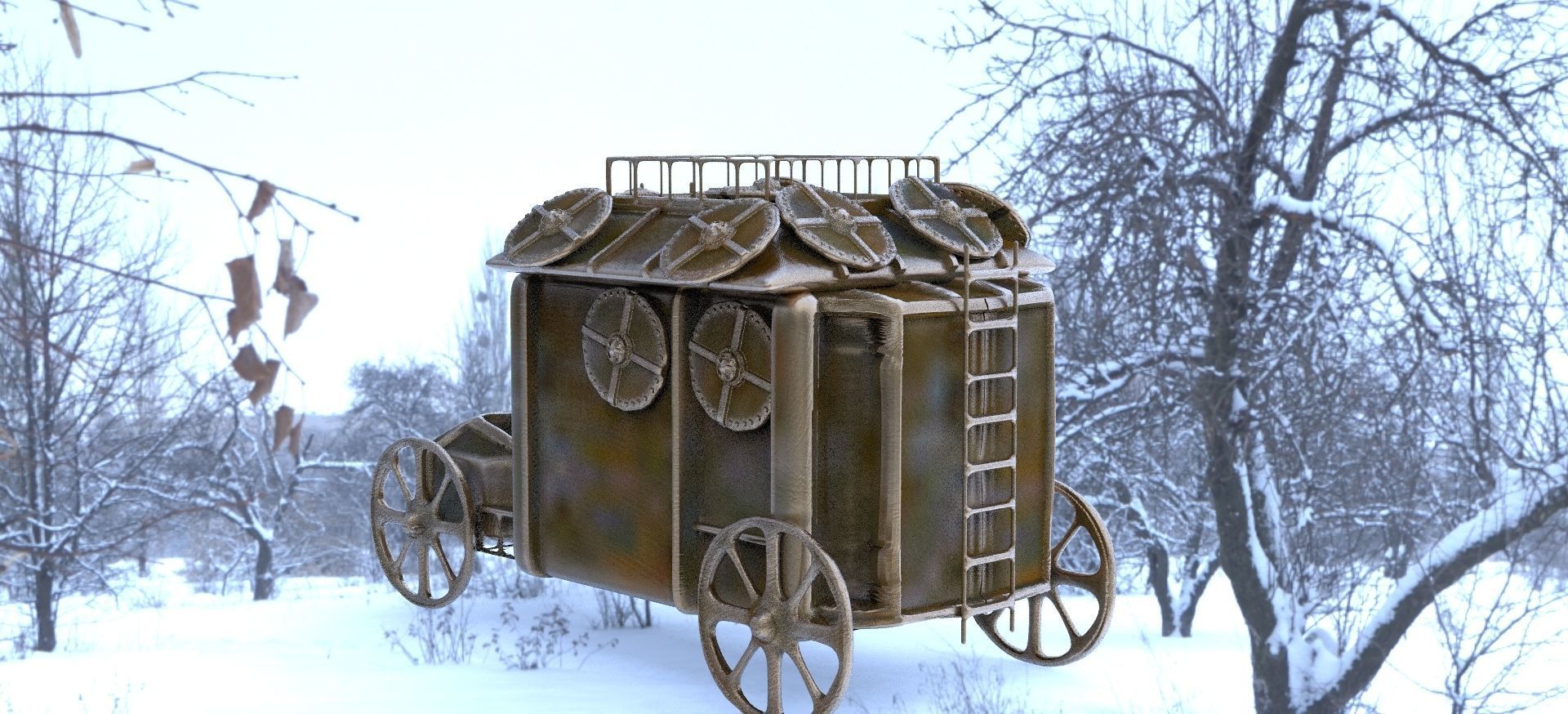 Stage Coach Armored 3D model_3