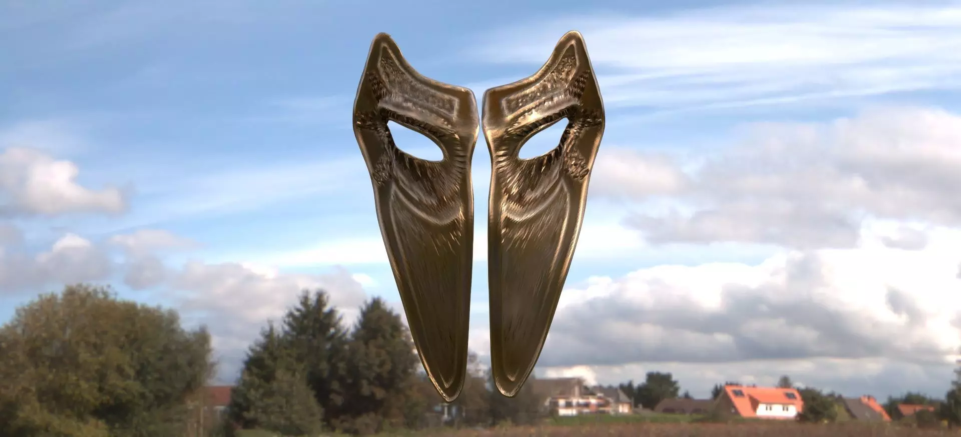 Mask Baroque masquerade Venice 3D model_0