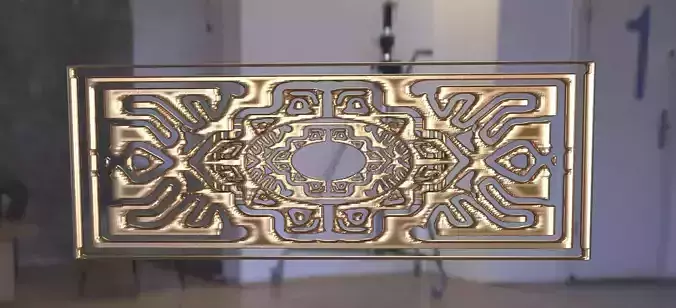 Modern Art Wall sculpture 3D model