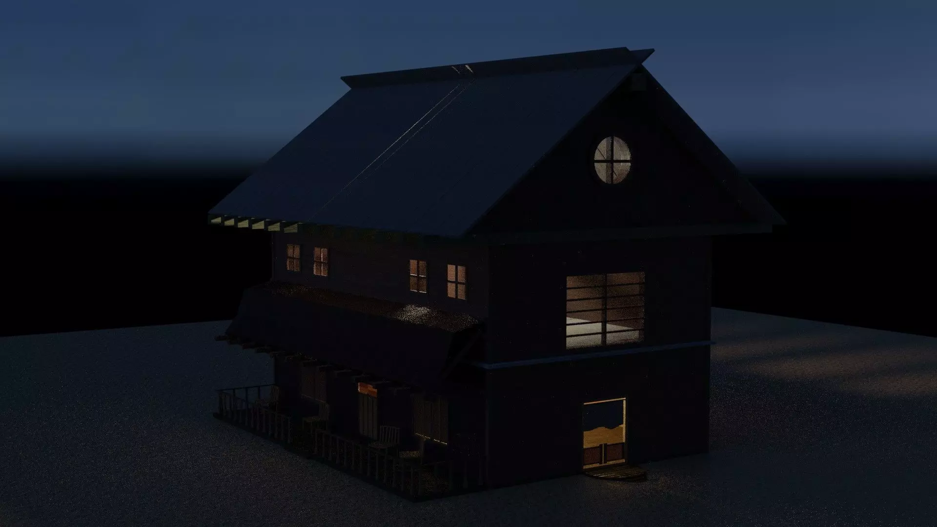 DESERT BAR 3D MODEL Low-poly 3D model_0