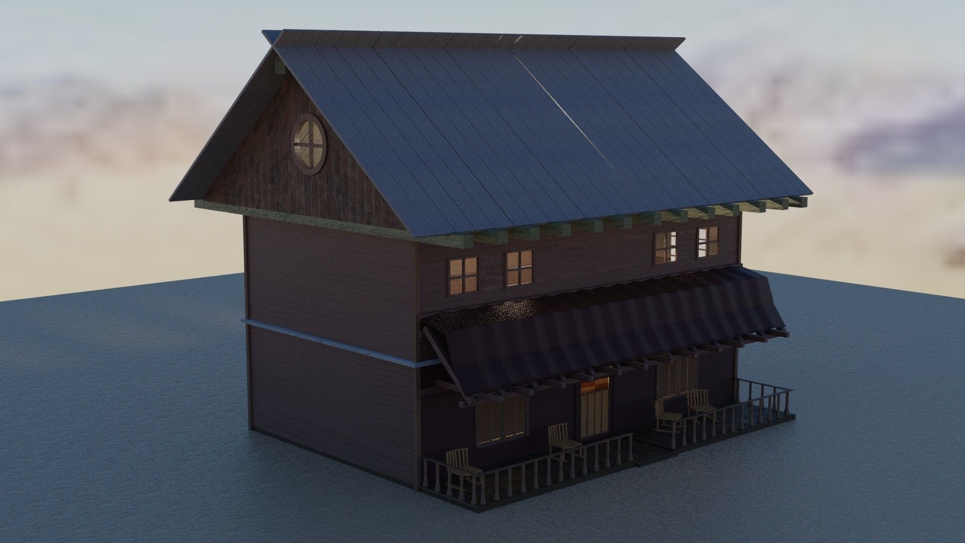 DESERT BAR 3D MODEL Low-poly 3D model_3