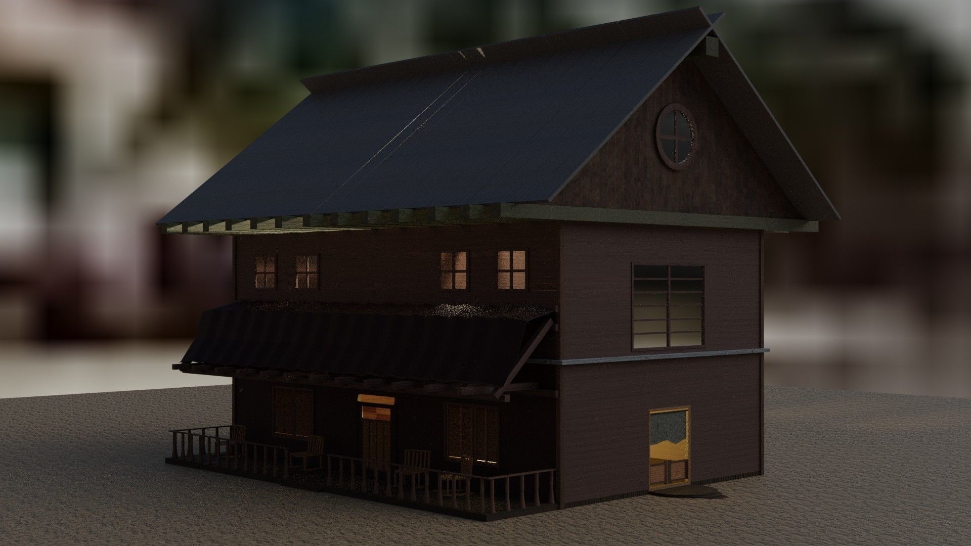 DESERT BAR 3D MODEL Low-poly 3D model_1