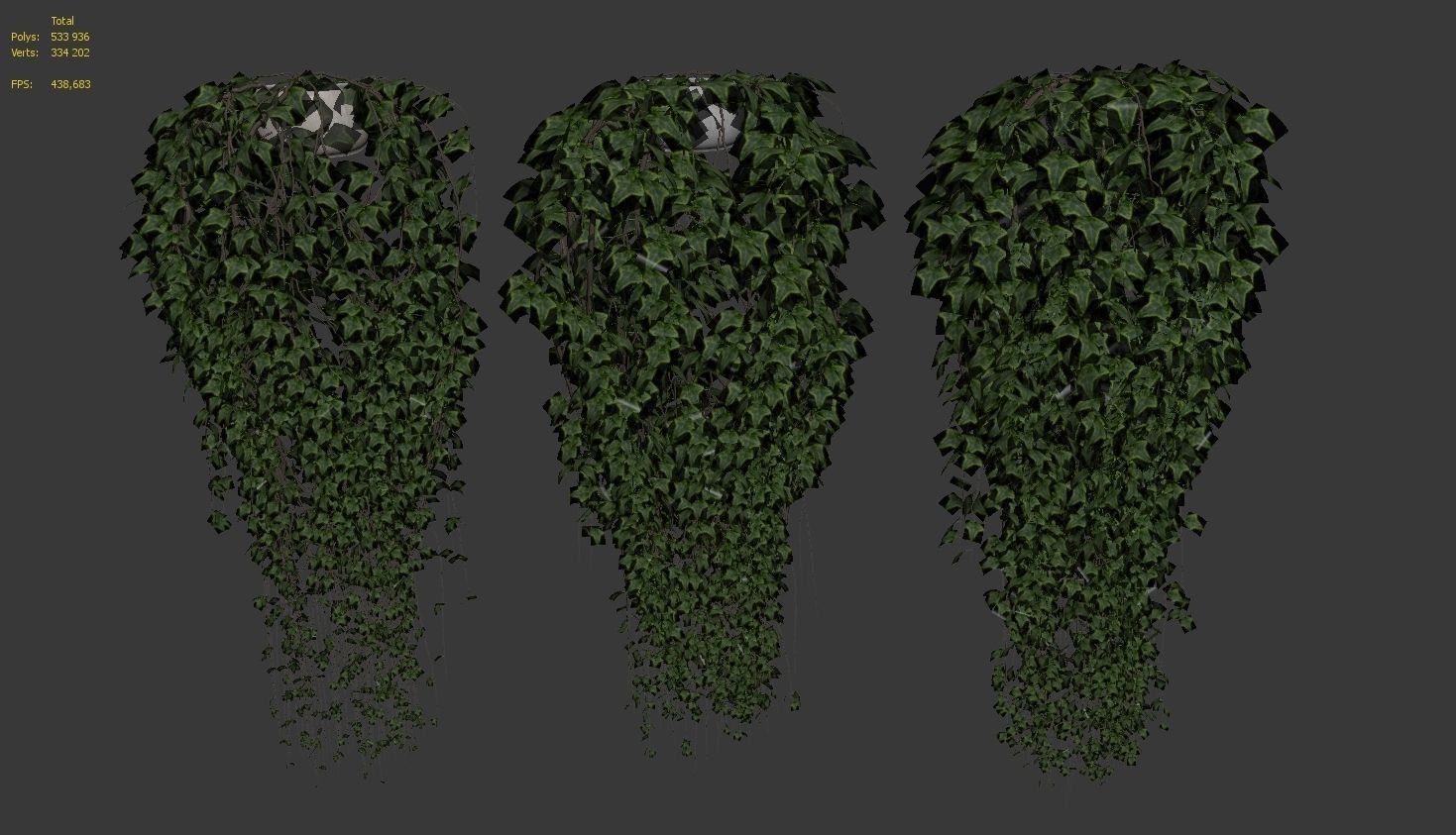  Ivy in pot 3D model_3
