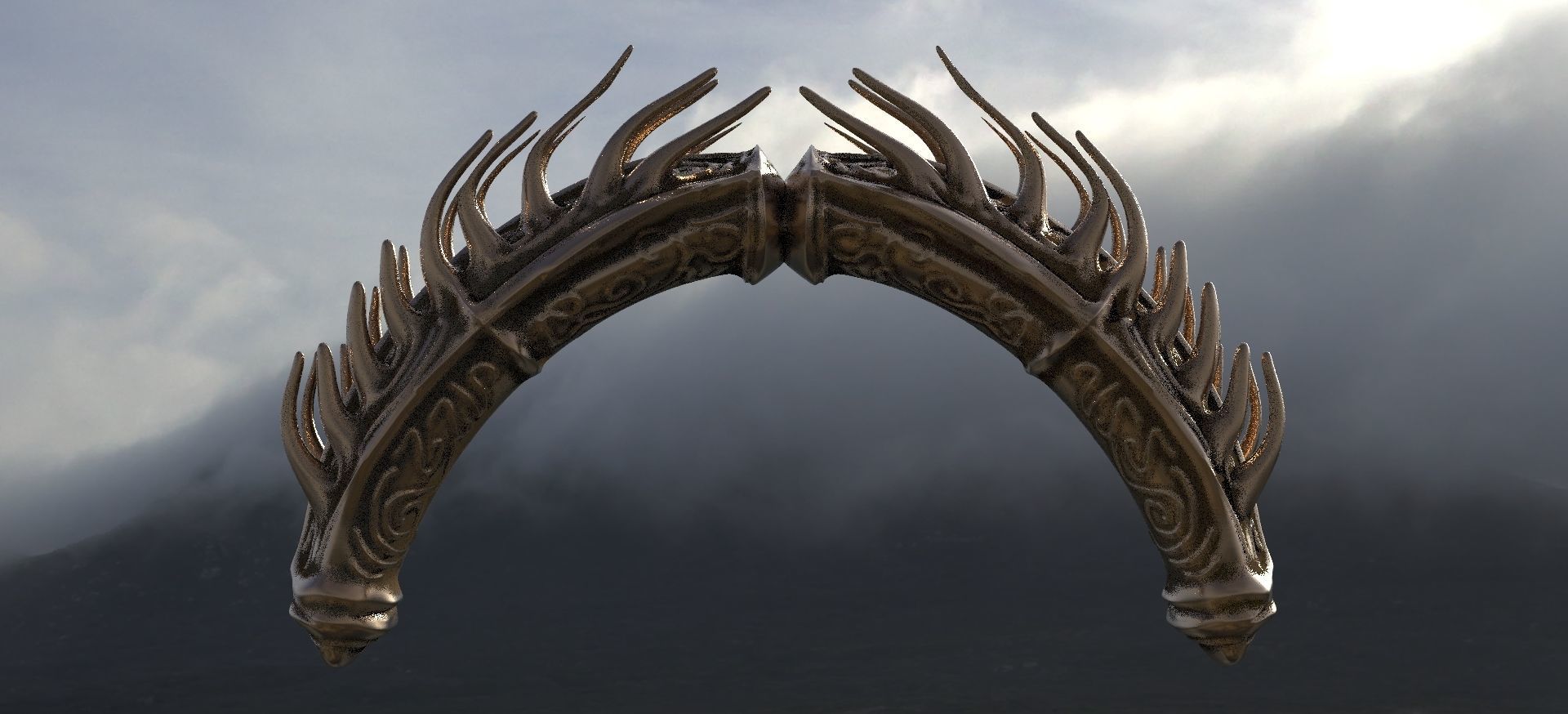 Alien Race Archway 3D model_2