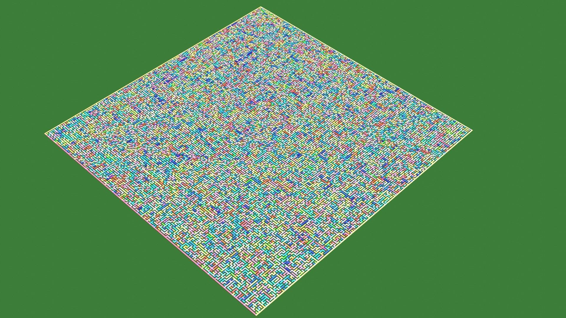 Low Poly Colorful smart maze 301x301 Low-poly 3D model_20