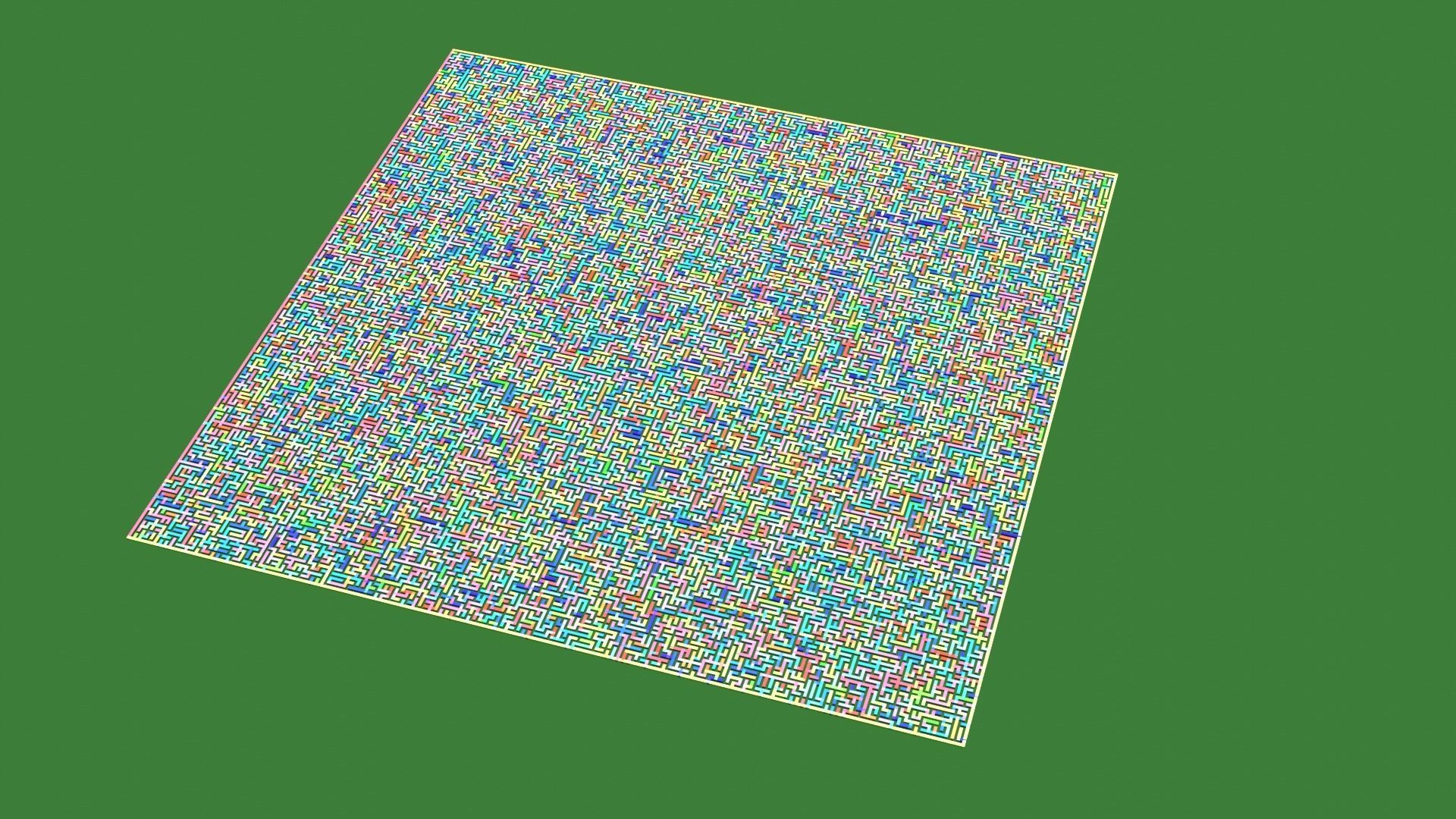 Low Poly Colorful smart maze 301x301 Low-poly 3D model_16