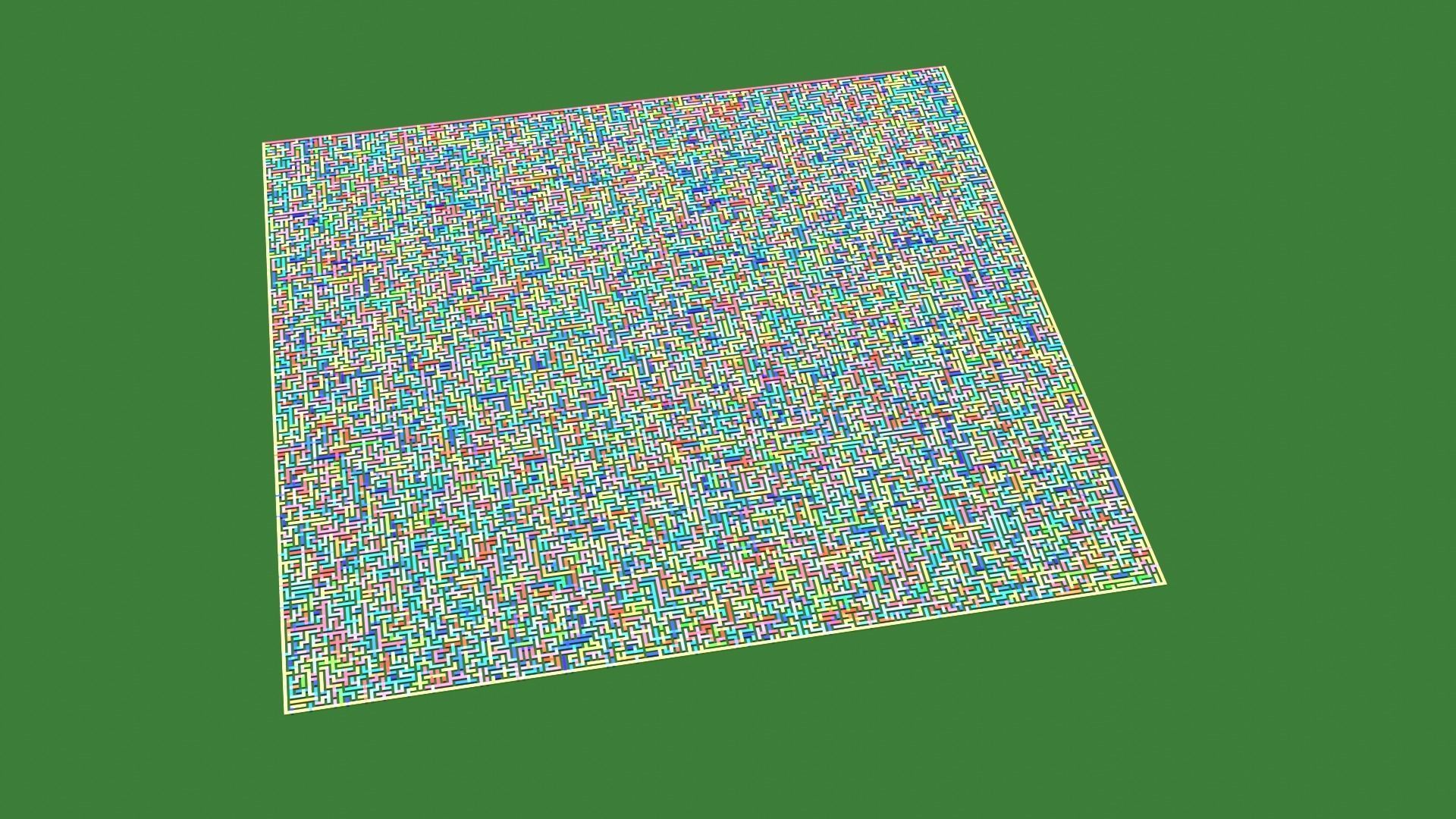 Low Poly Colorful smart maze 301x301 Low-poly 3D model_12