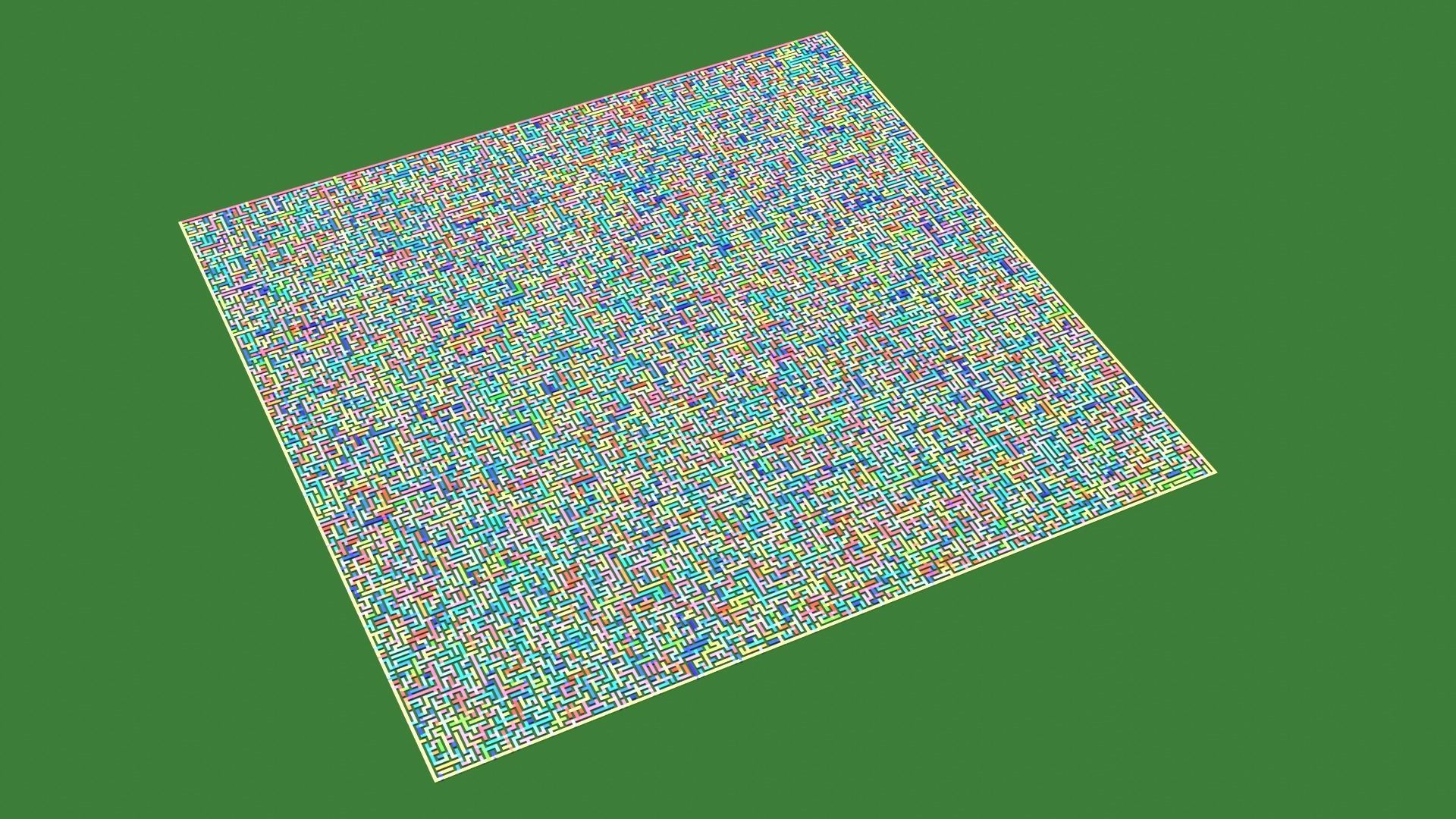 Low Poly Colorful smart maze 301x301 Low-poly 3D model_13