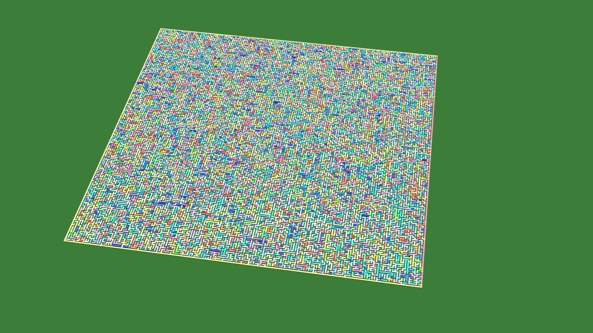 Low Poly Colorful smart maze 301x301 Low-poly 3D model_5