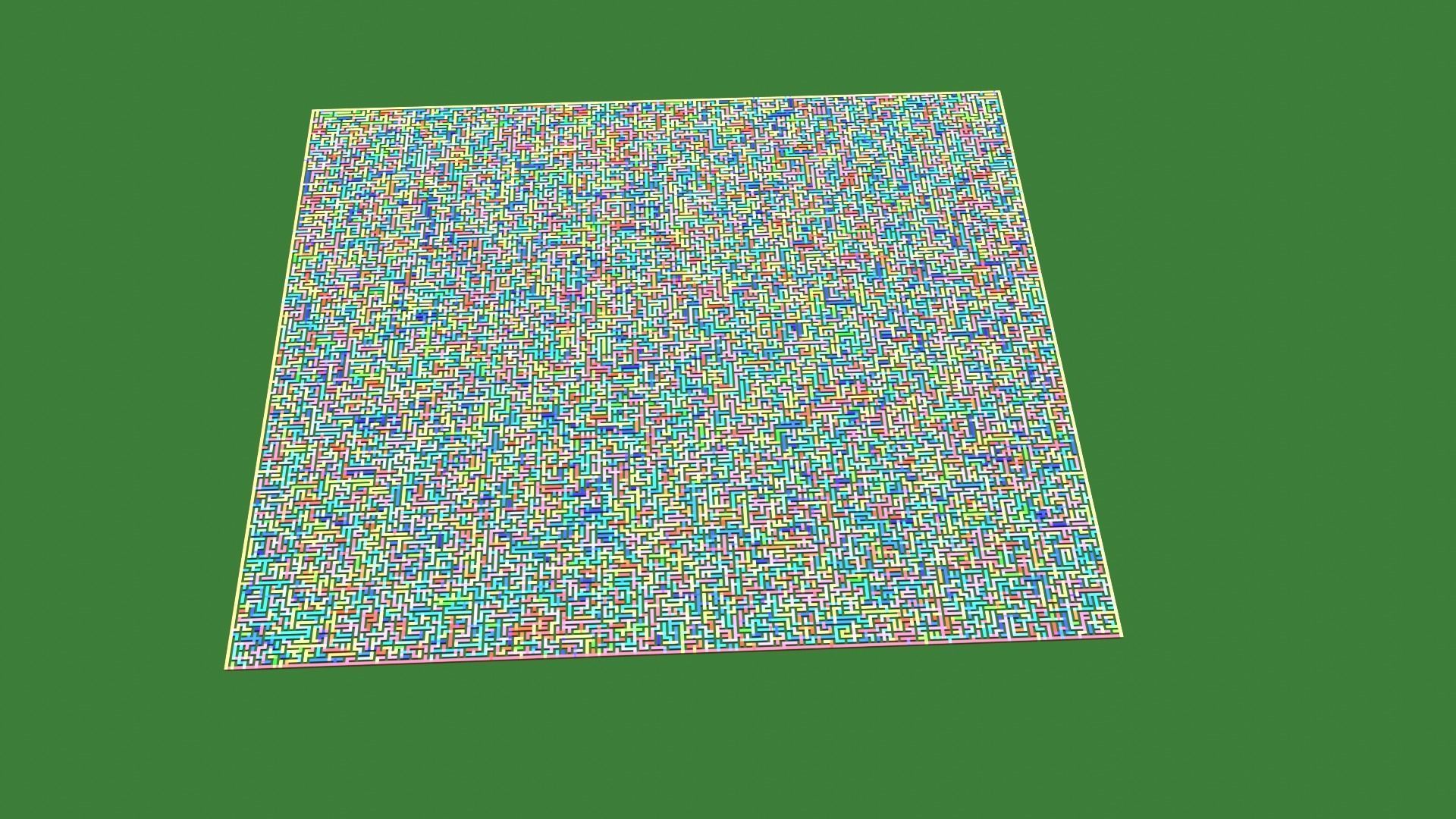 Low Poly Colorful smart maze 301x301 Low-poly 3D model_23