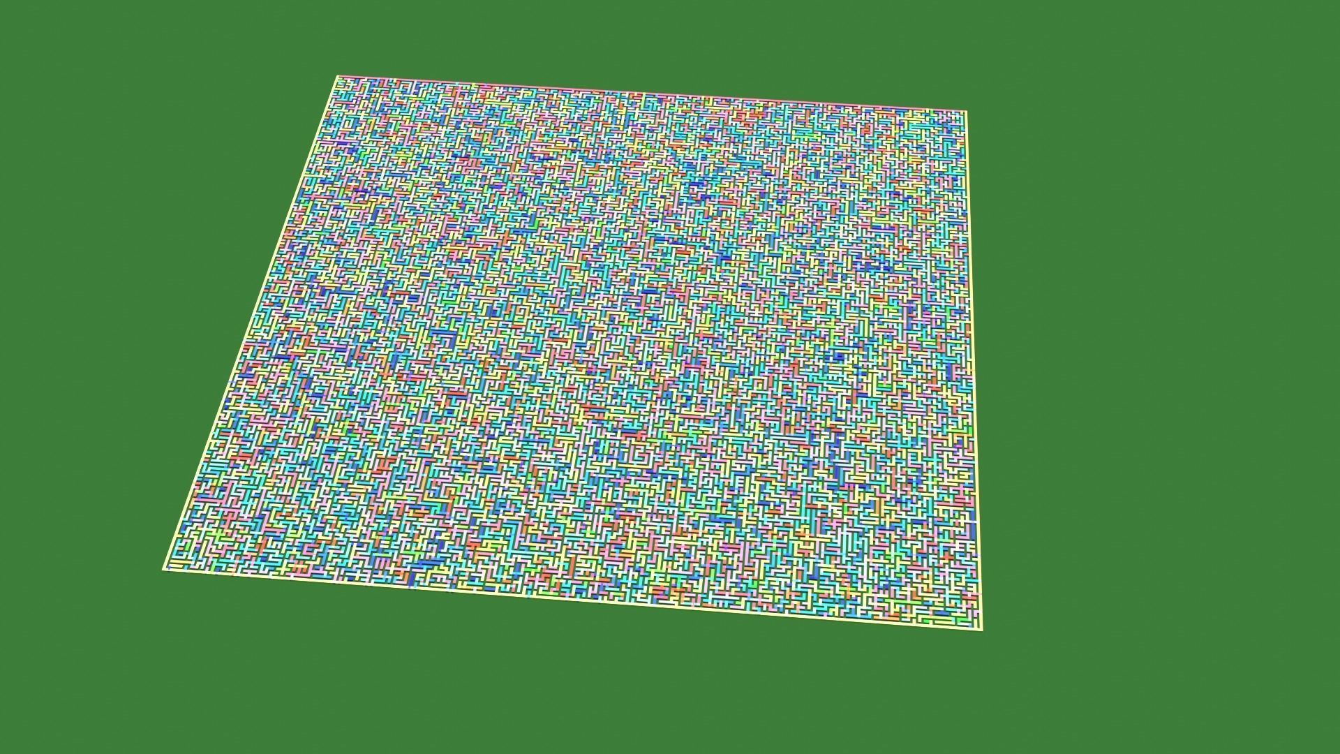 Low Poly Colorful smart maze 301x301 Low-poly 3D model_11