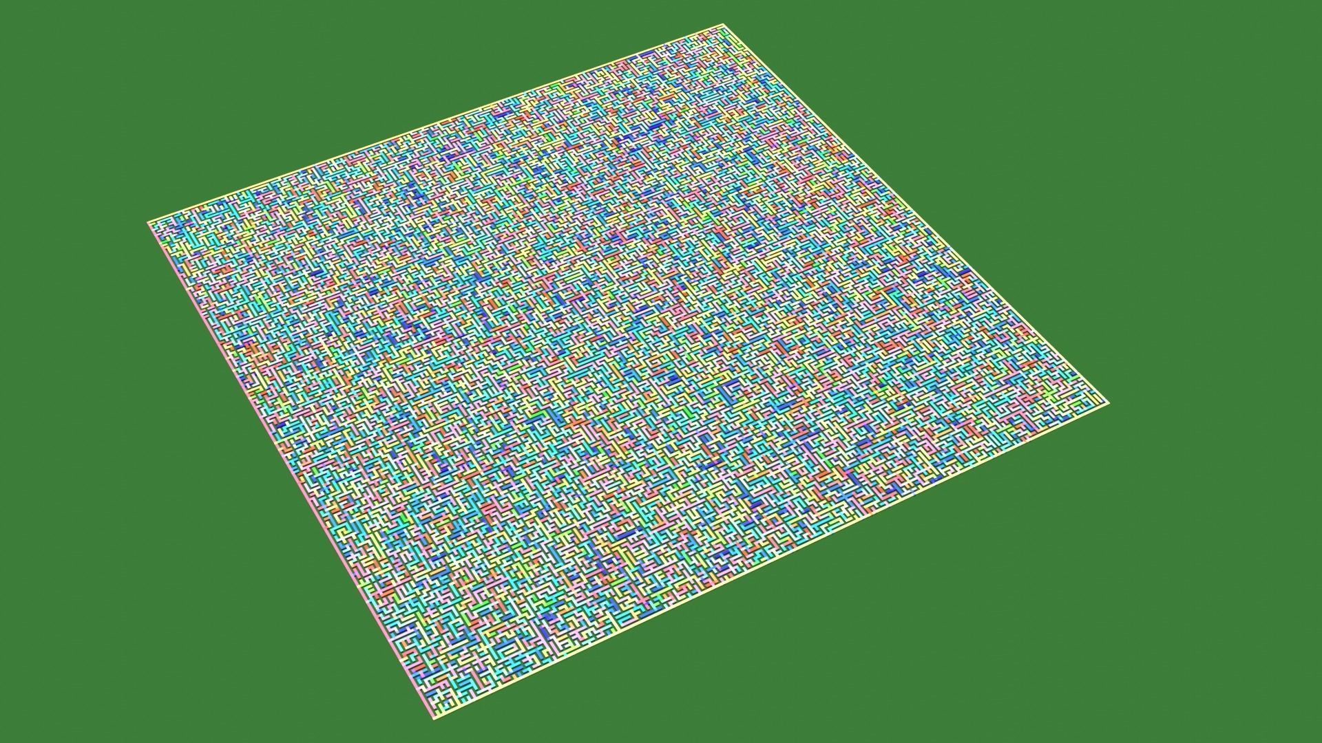 Low Poly Colorful smart maze 301x301 Low-poly 3D model_19